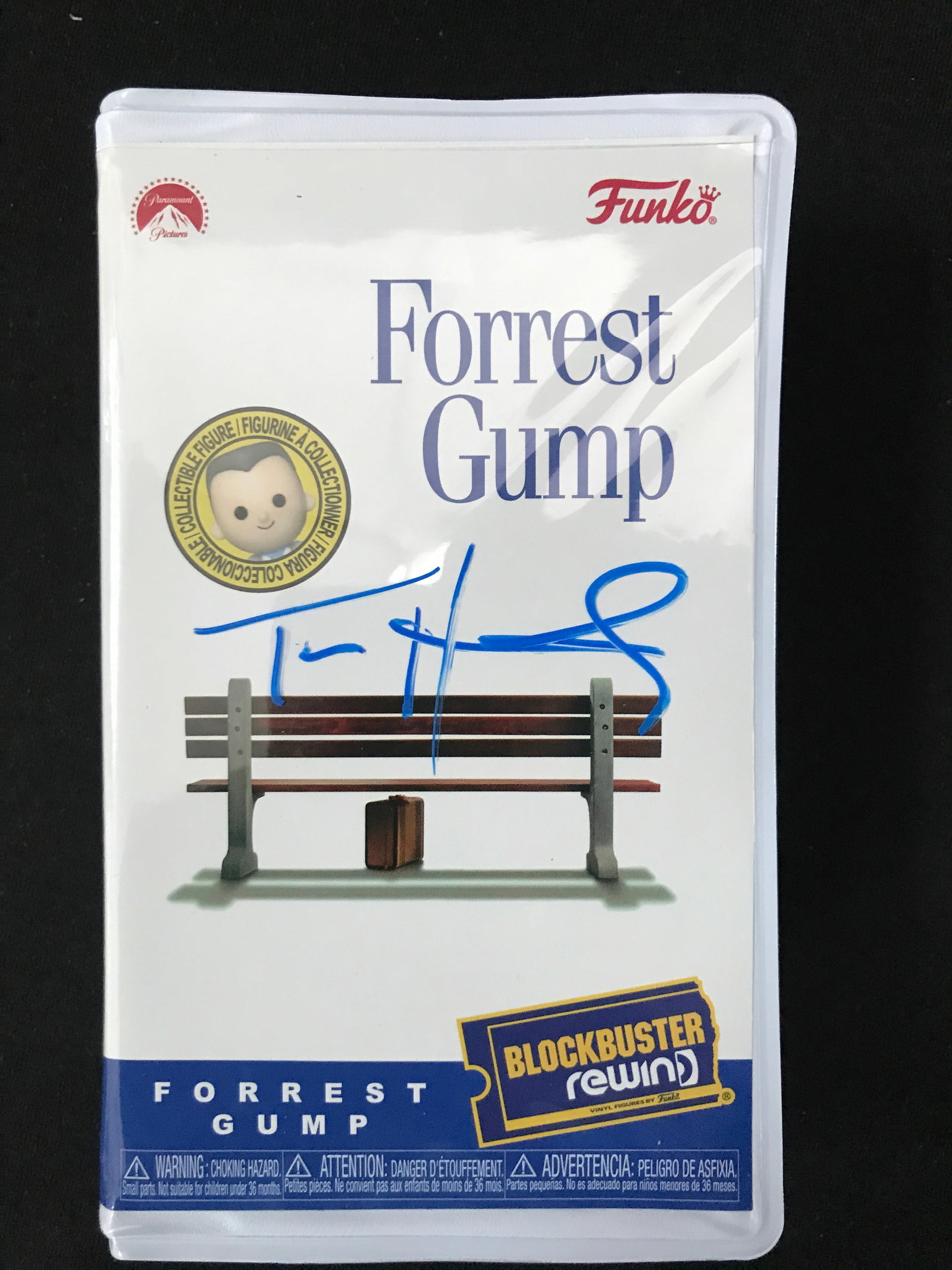 TOM HANKS SIGNED BLOCKBUSTER FUNKO ACE COA: Prices are in Canadian dollars