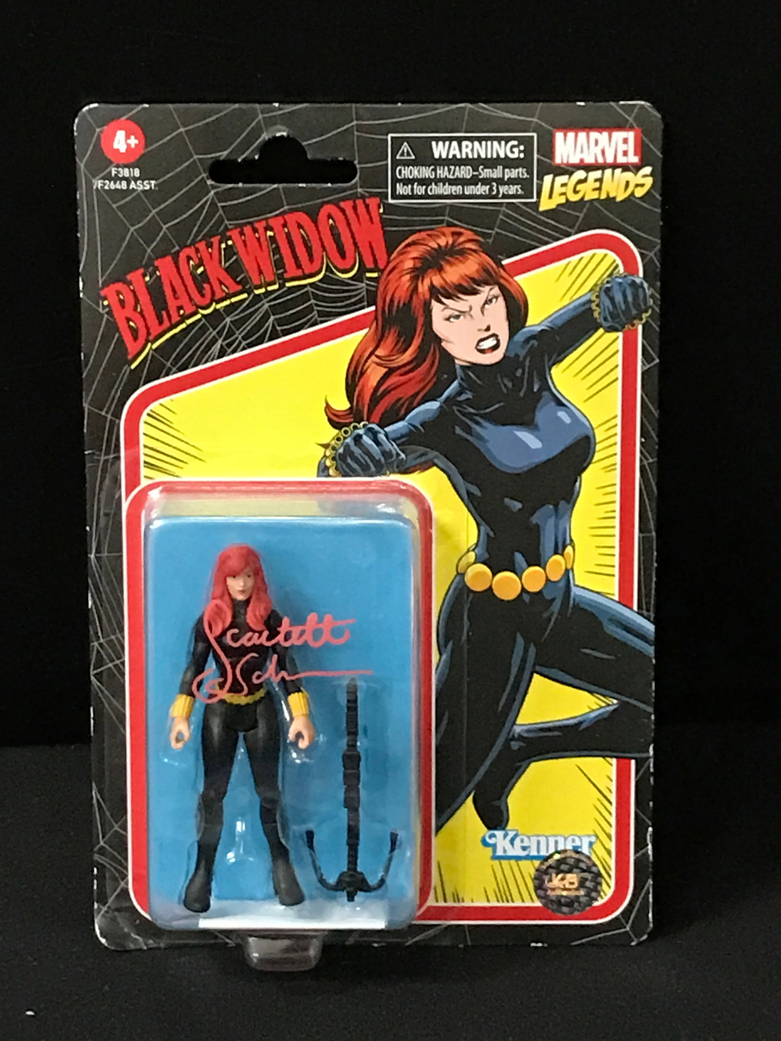 SCARLETT JOHANSSON SIGNED BLACK WIDOW FIGURE KB AUTHENTICS COA (1 of 1)