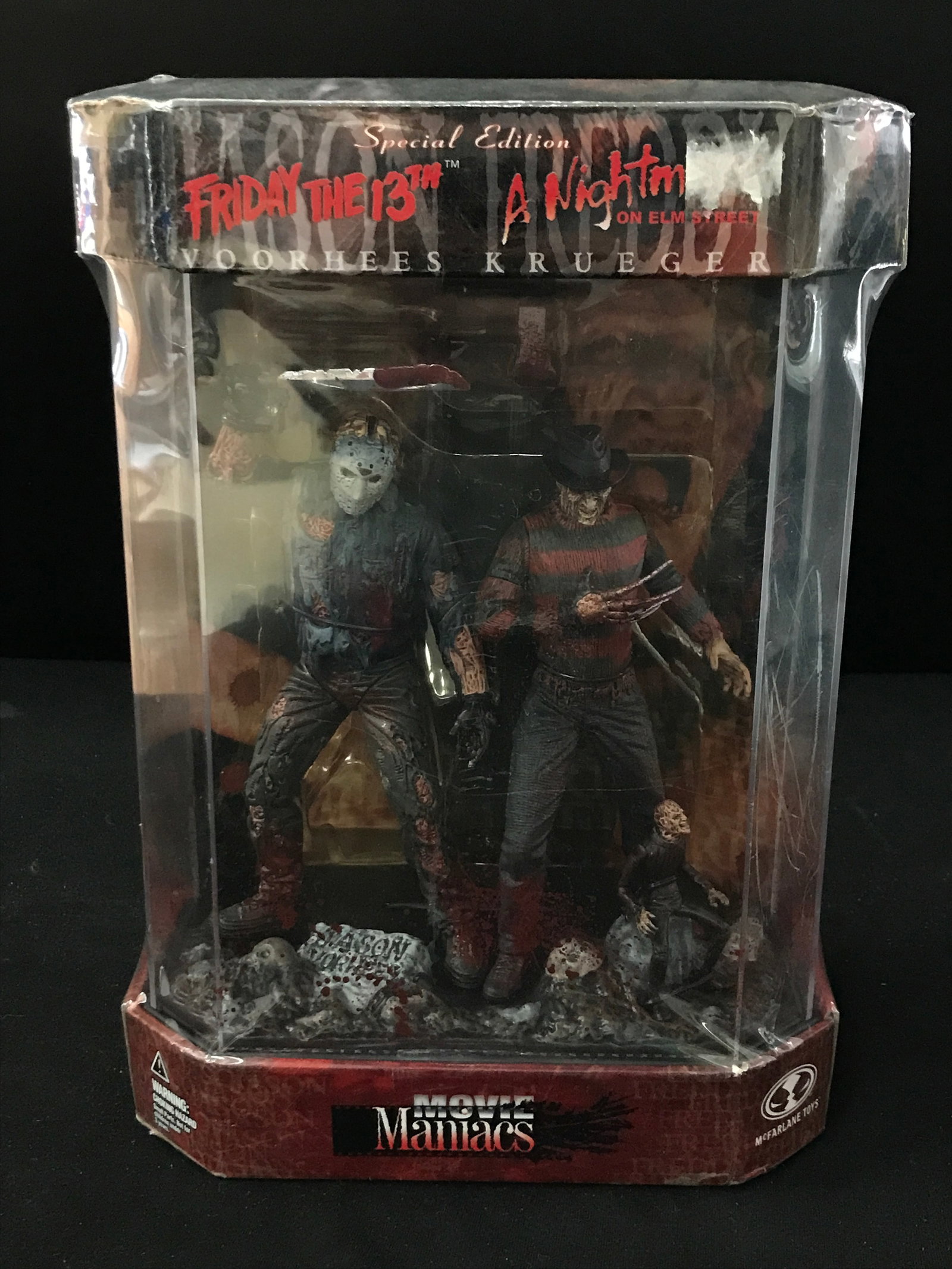 MCFARLANE MOVIE MANIACS JASON VOORHEES TOY FIGURE WITH ACCESSORIES: Prices are in Canadian dollars