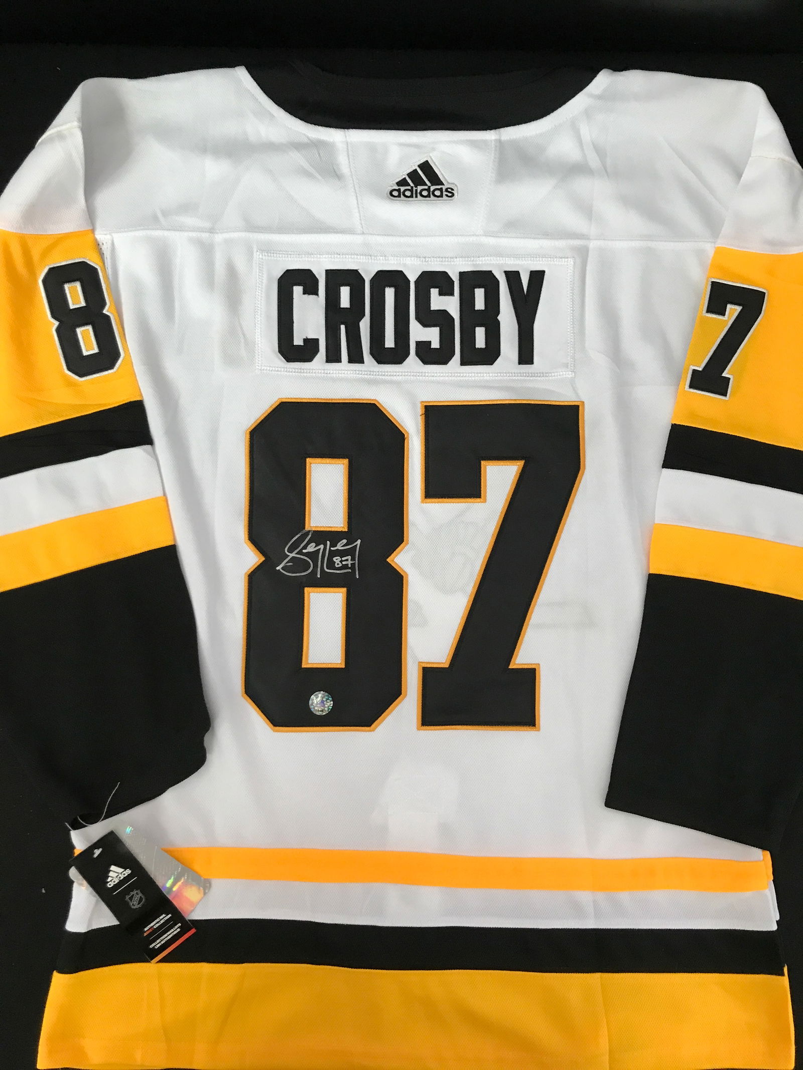 SIDNEY CROSBY SIGNED PITTSBURGH PENGUINS JERSEY KB AUTHENTICS COA (1 of 3)