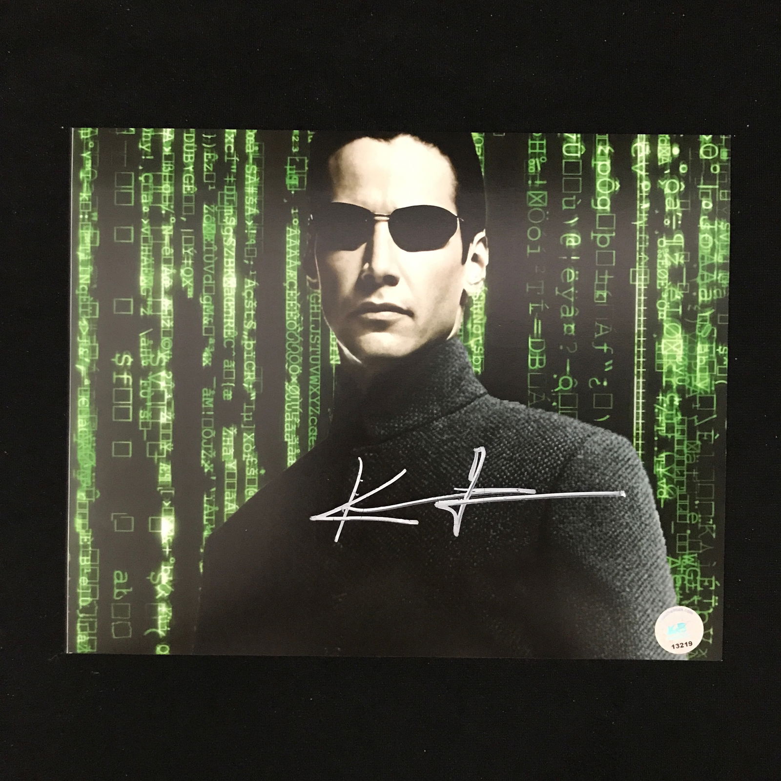 KEANU REEVES SIGNED MATRIX 8X10 - KB COA (1 of 1)