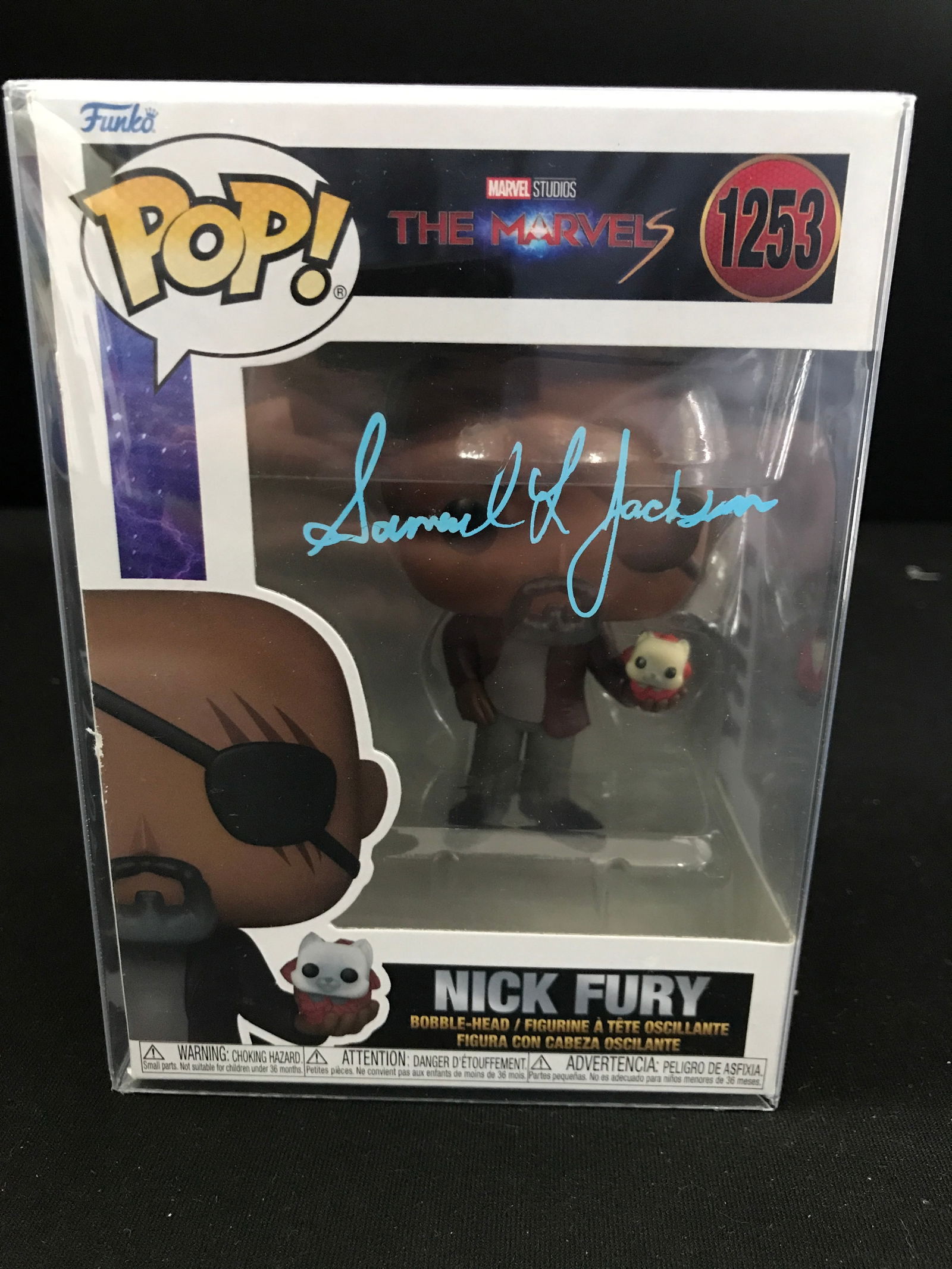 SAMUEL L JACKSON SIGNED NICK FURY FUNKO POP - KB COA (1 of 1)