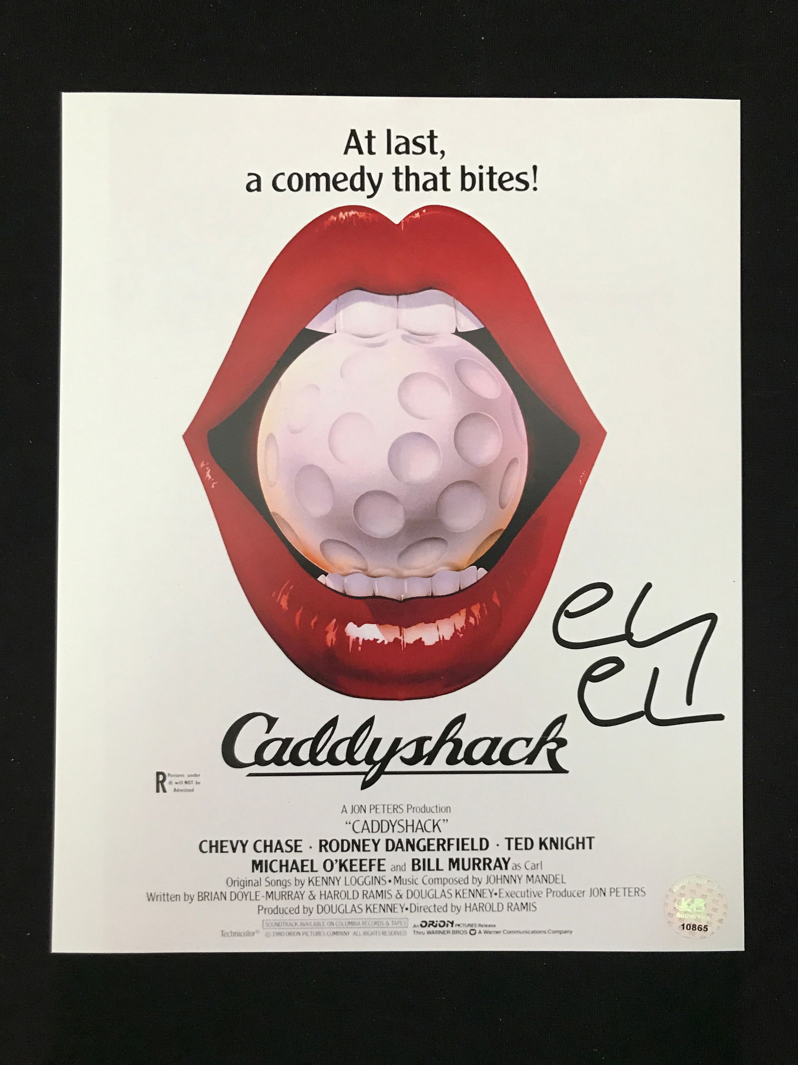 CHEVY CHASE SIGNED CADDYSHACK 8 X10 - KB COA (1 of 1)