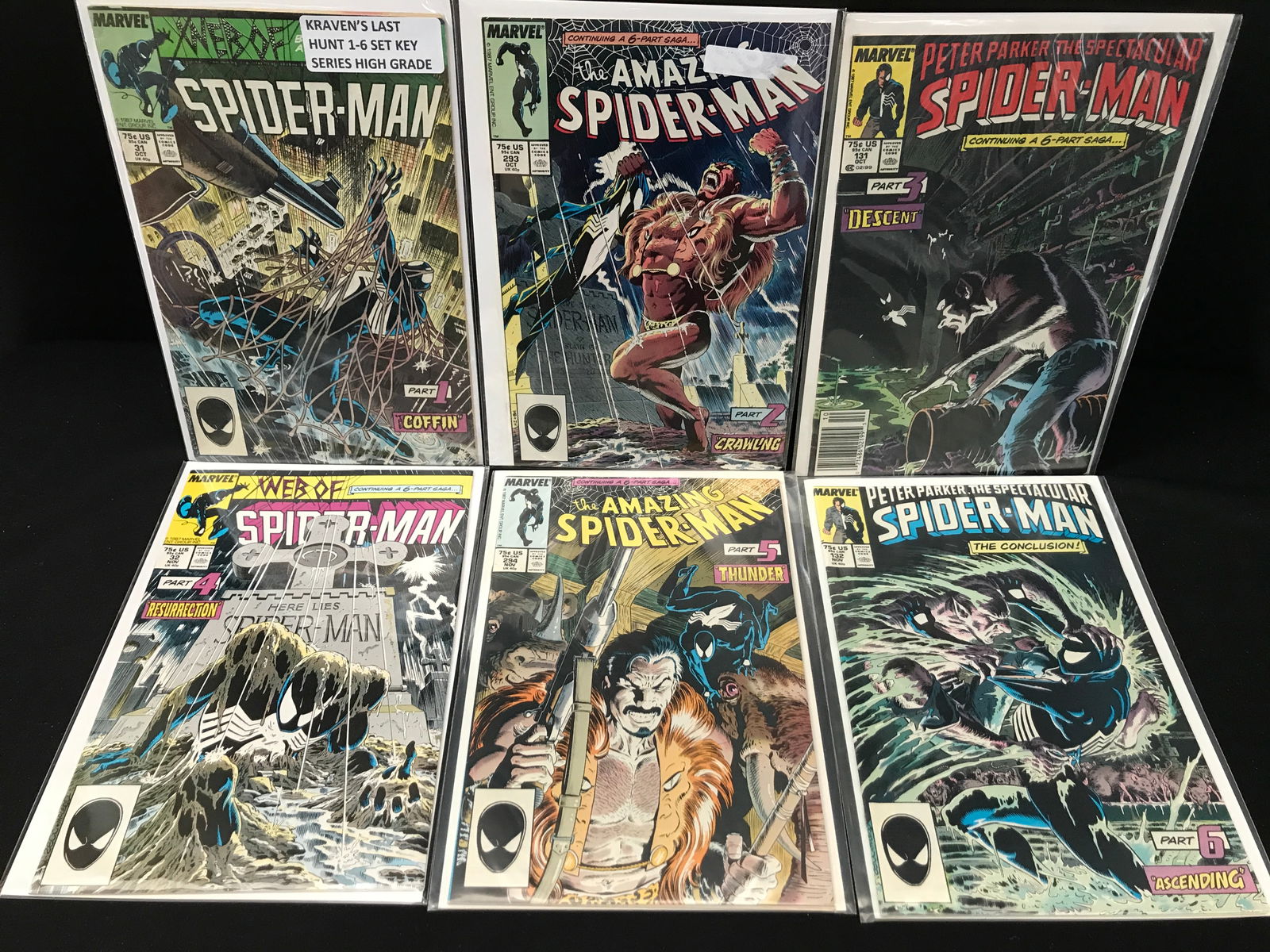 SPIDERMAN KRAVENS RUN COMICS 1-6 (MARVEL COMICS) (1 of 1)