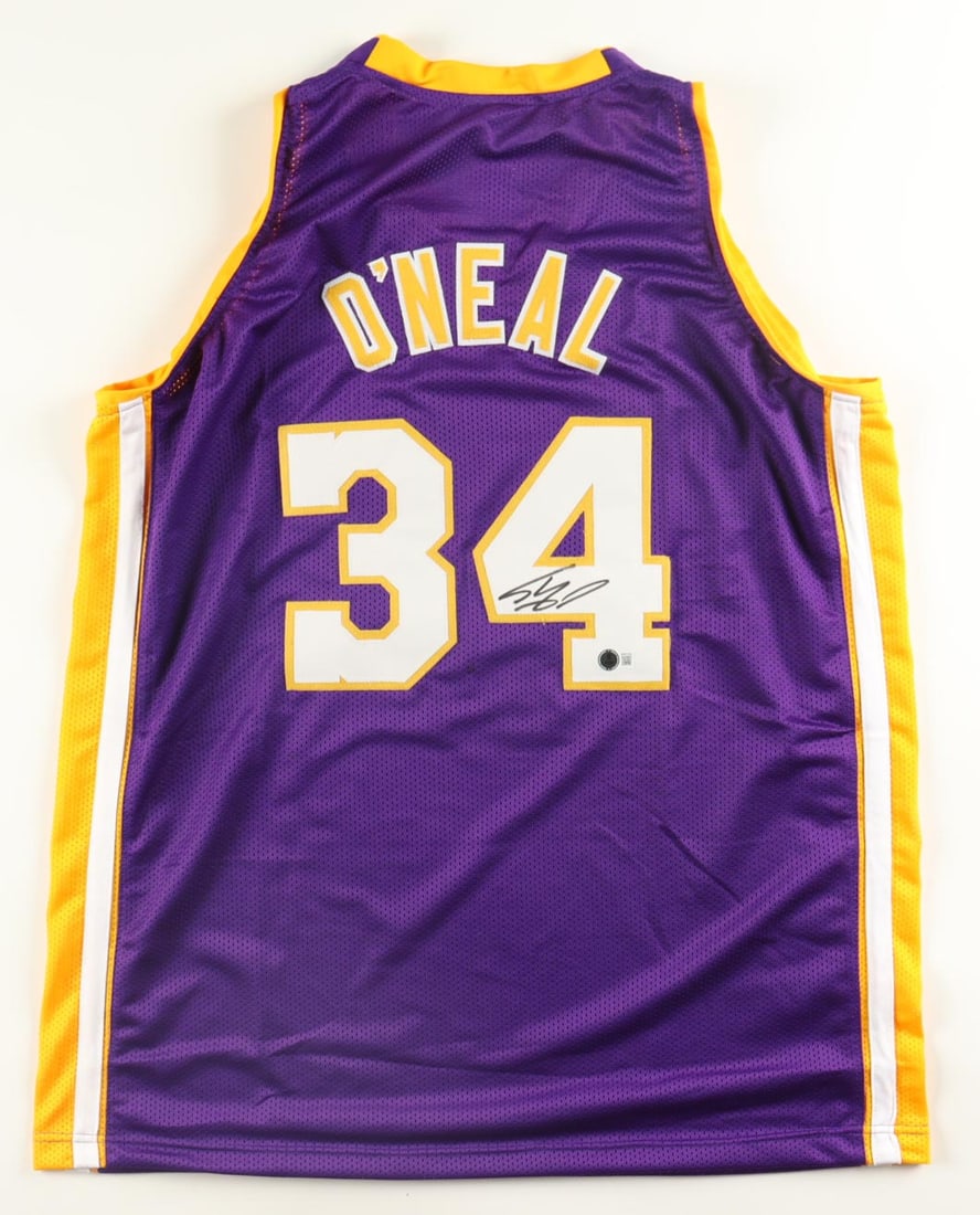 SHAQUILLE O'NEAL SIGNED LOS ANGELES LAKERS JERSEY - BECKETT COA (1 of 3)