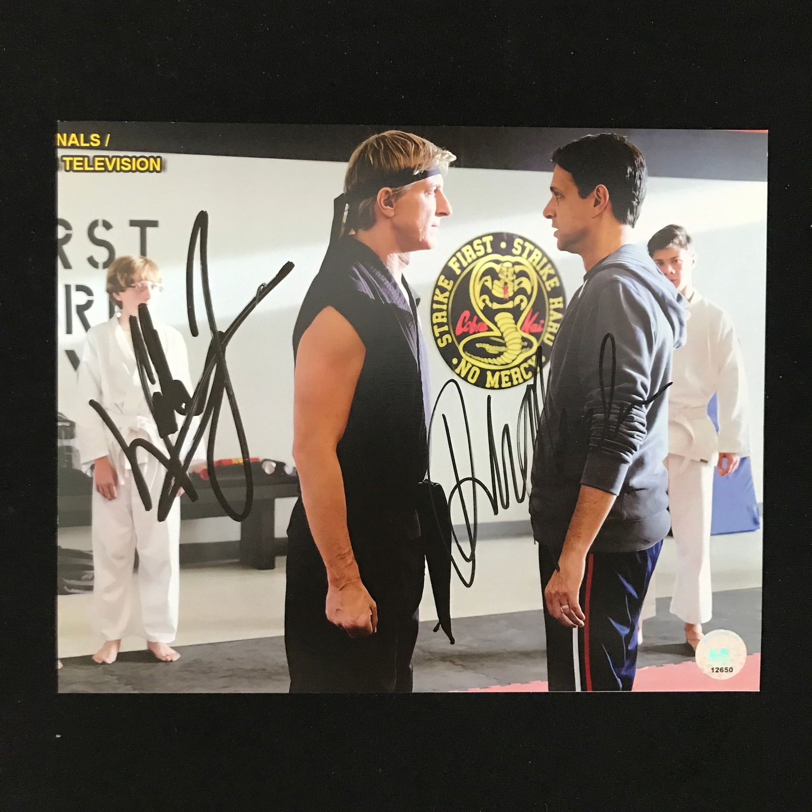 WILLIAM ZABKA AND RALPH MACCHIO SIGNED COBRA KAI 8X10 - KB COA (1 of 1)