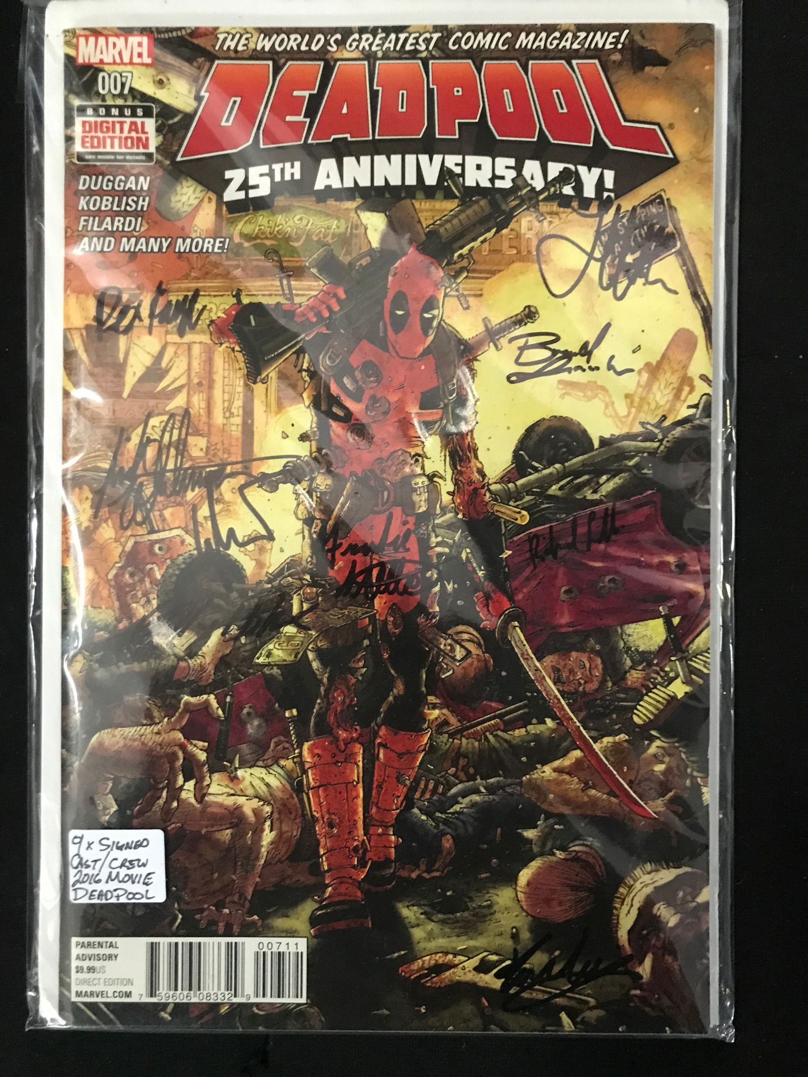 DEADPOOL COMIC NO.1 MULTI SIGNED CAST AND CREW (1 of 1)