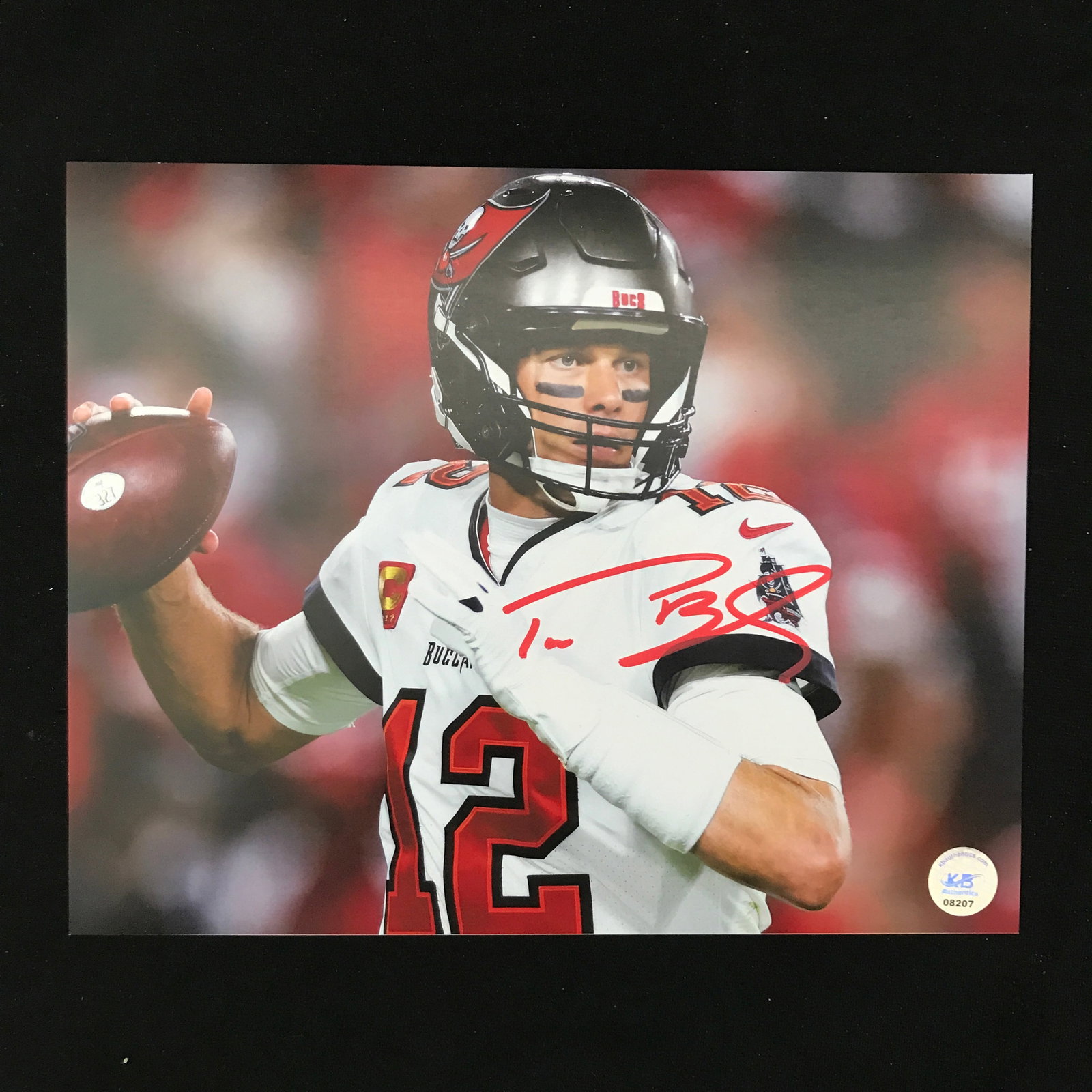 TOM BRADY SIGNED 8X10 - KB COA (1 of 1)