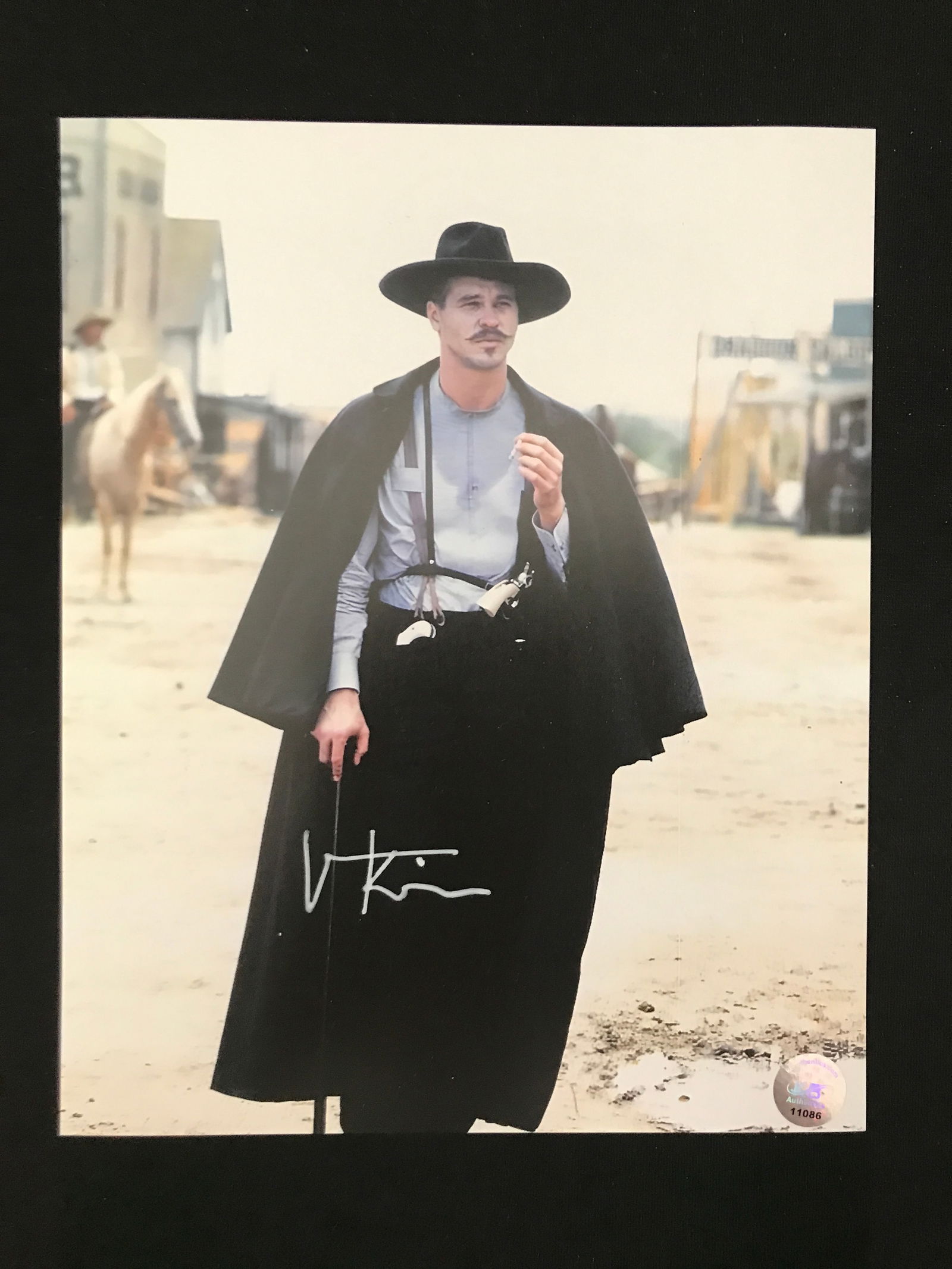 VAL KILMER SIGNED TOMBSTONE 8 X 10 (KB COA) (1 of 1)