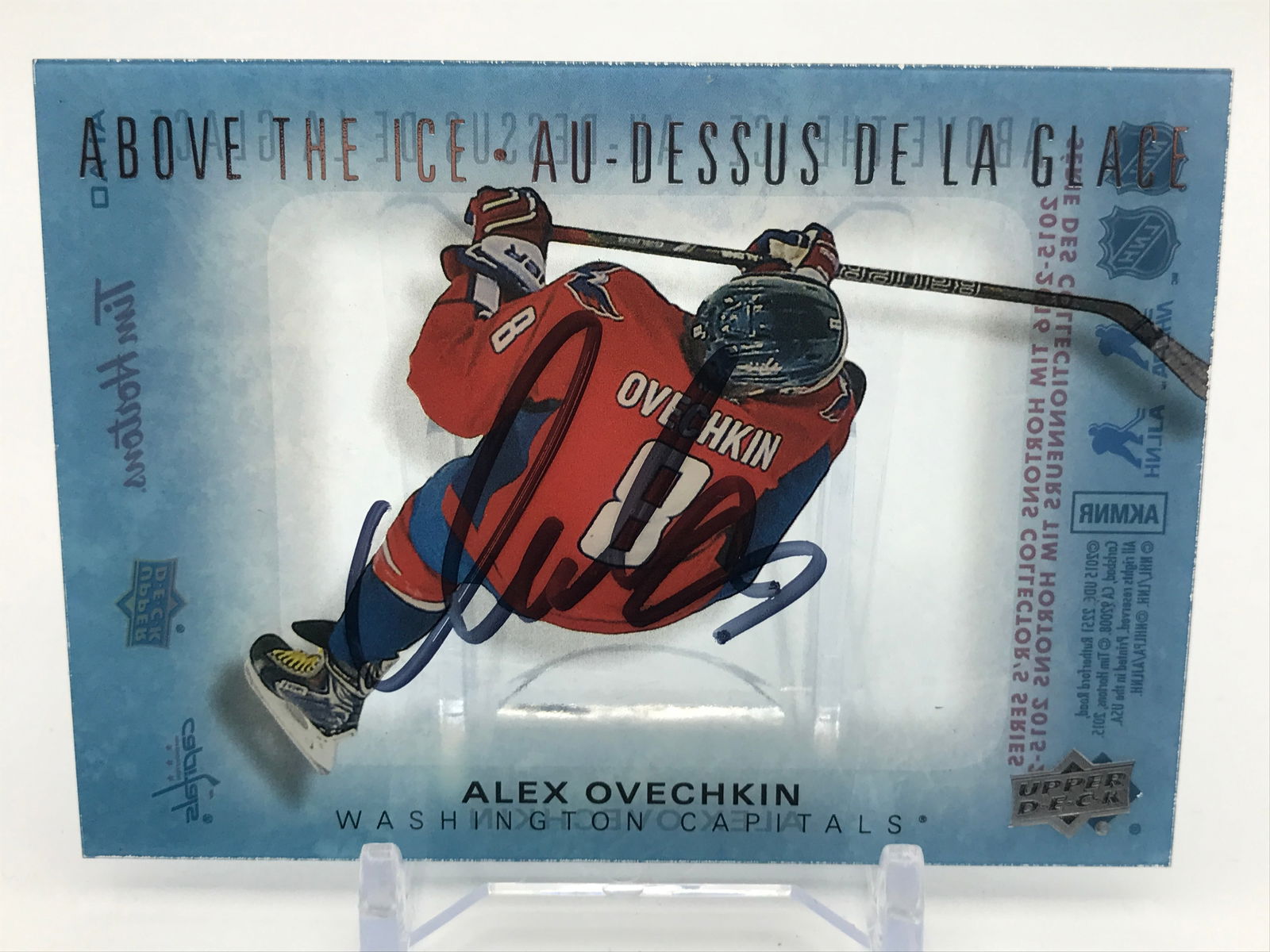 ALEXANDER OVECHKIN SIGNED UPPER DECK TRADING CARD (1 of 1)