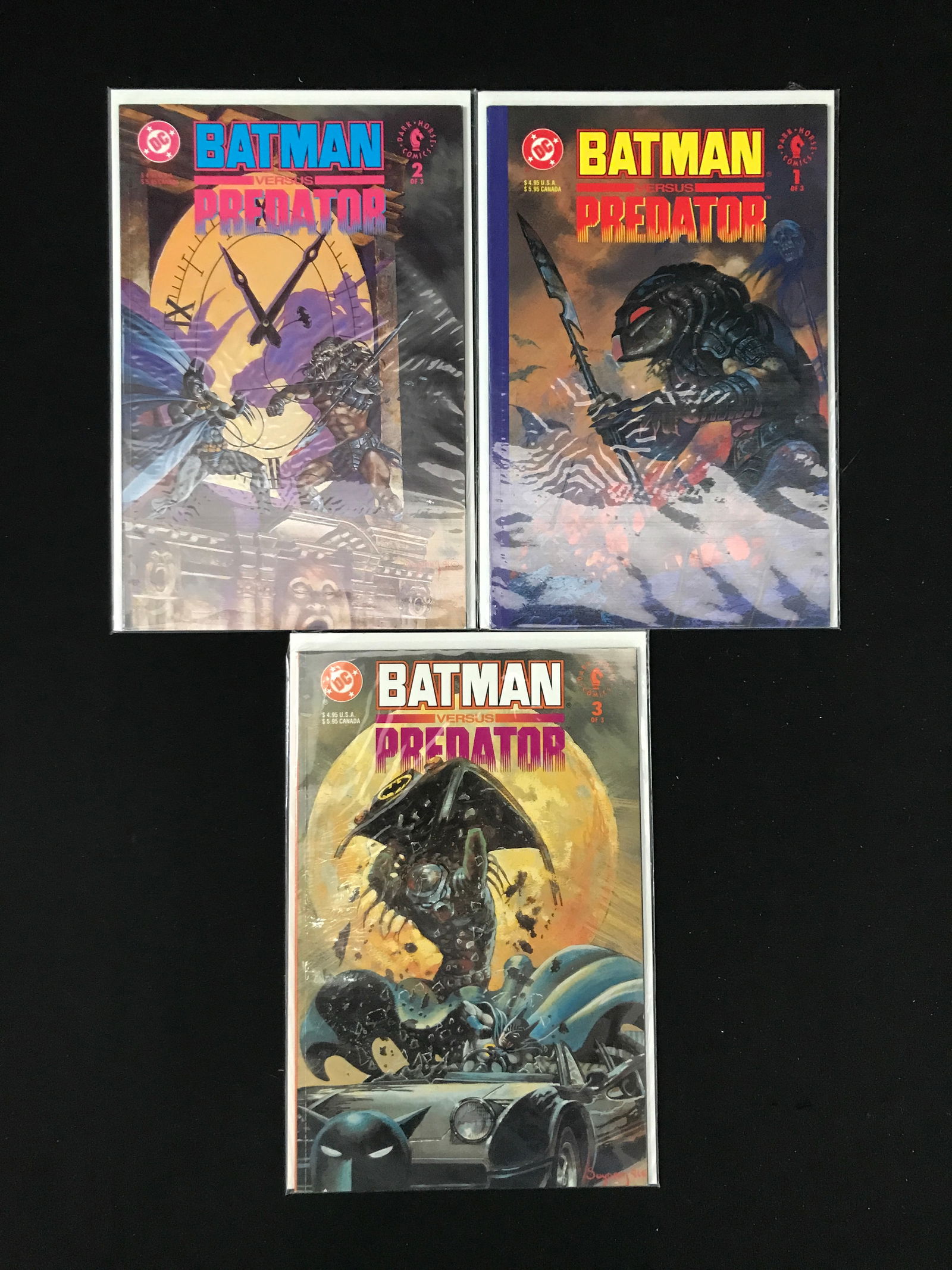 LOT OF 3 BATMAN VERSUS PREDATOR COMICS (DC COMICS) (1 of 1)
