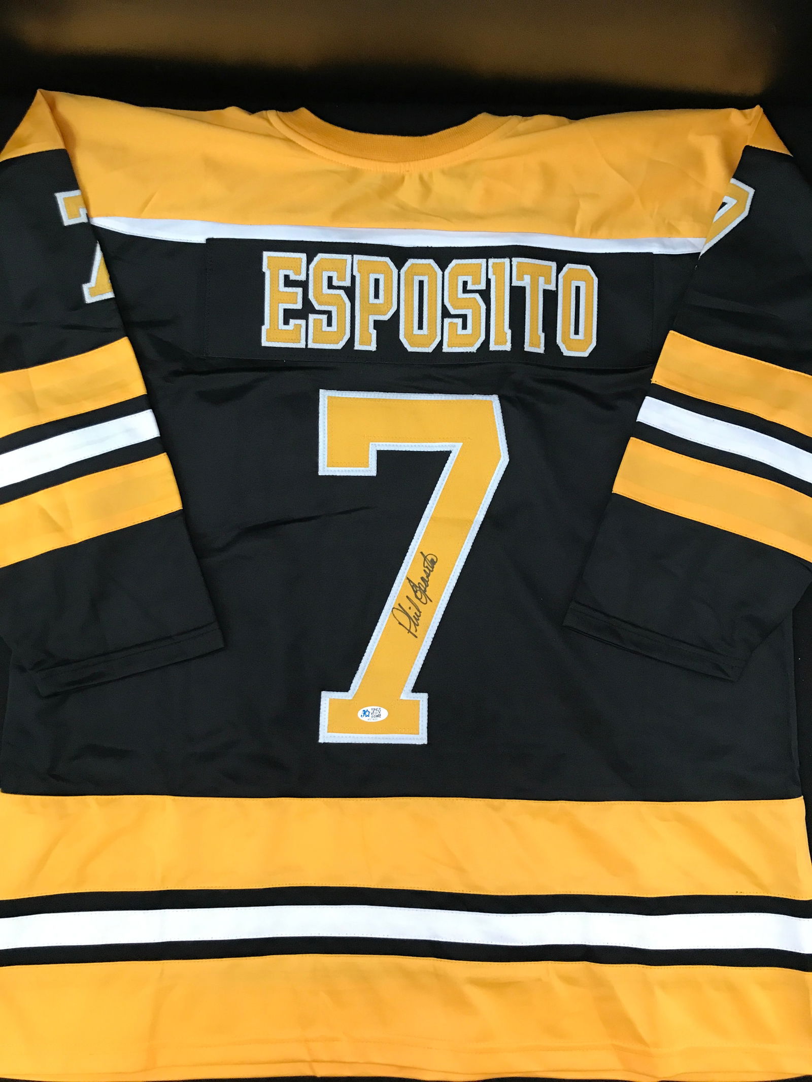 PHIL ESPOSITO SIGNED BOSTON JERSEY FIVE STAR COA (1 of 3)