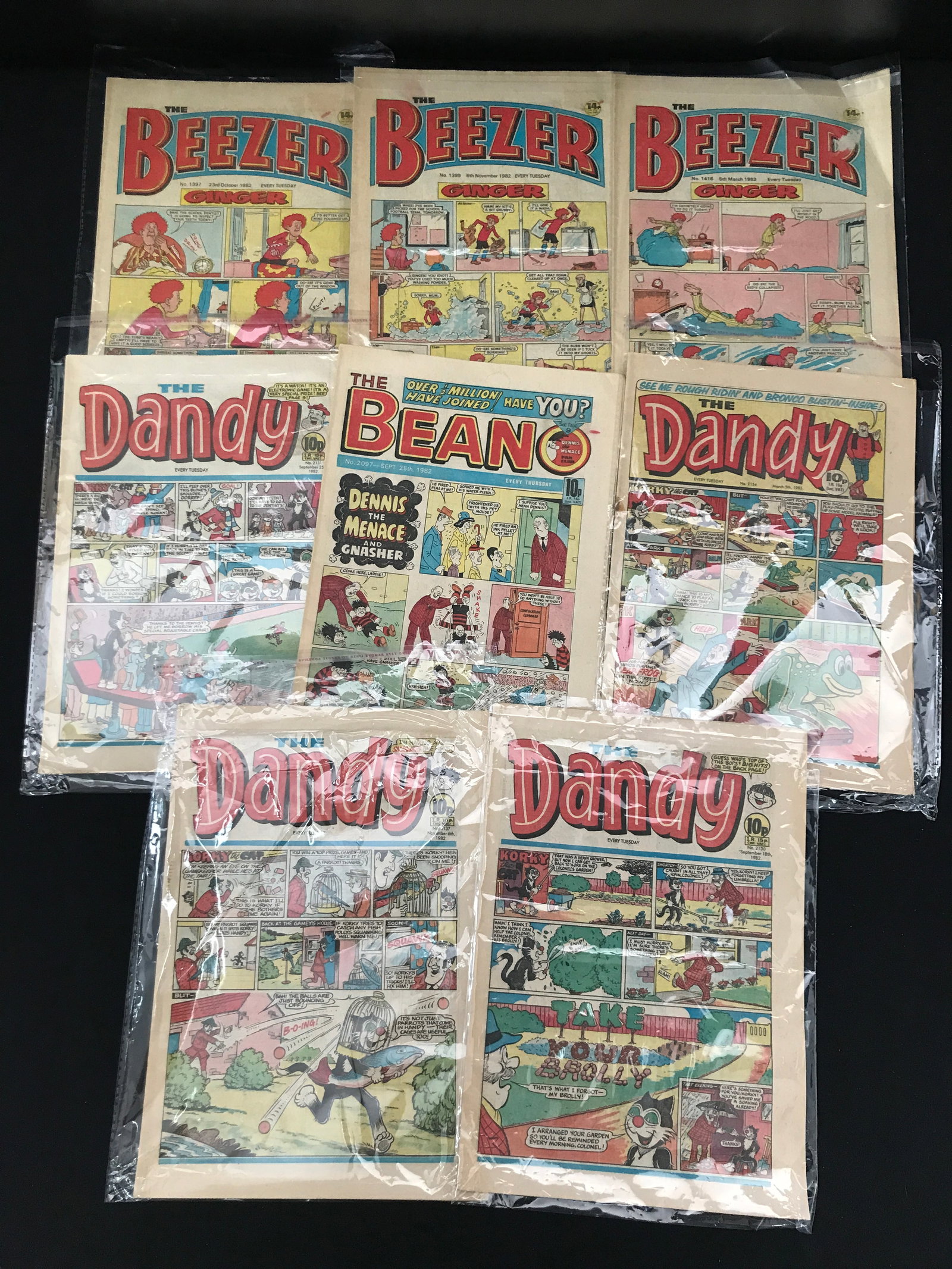 LOT OF 8 NON SUPER HERO COMICS: Prices are in Canadian dollars