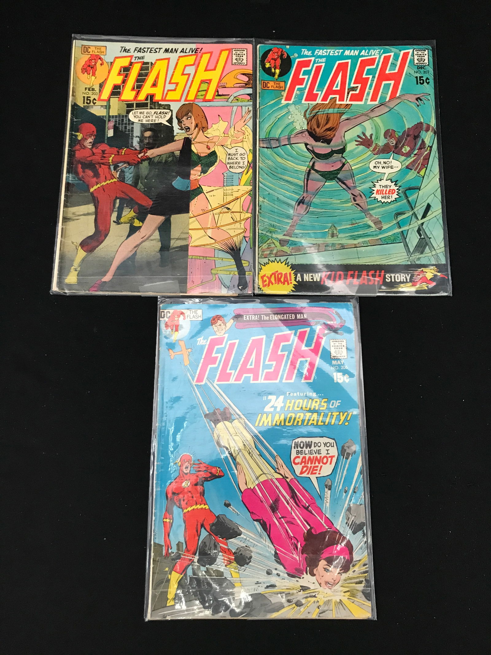 LOT OF 3 THE FLASH COMICS (DC COMICS) (1 of 1)