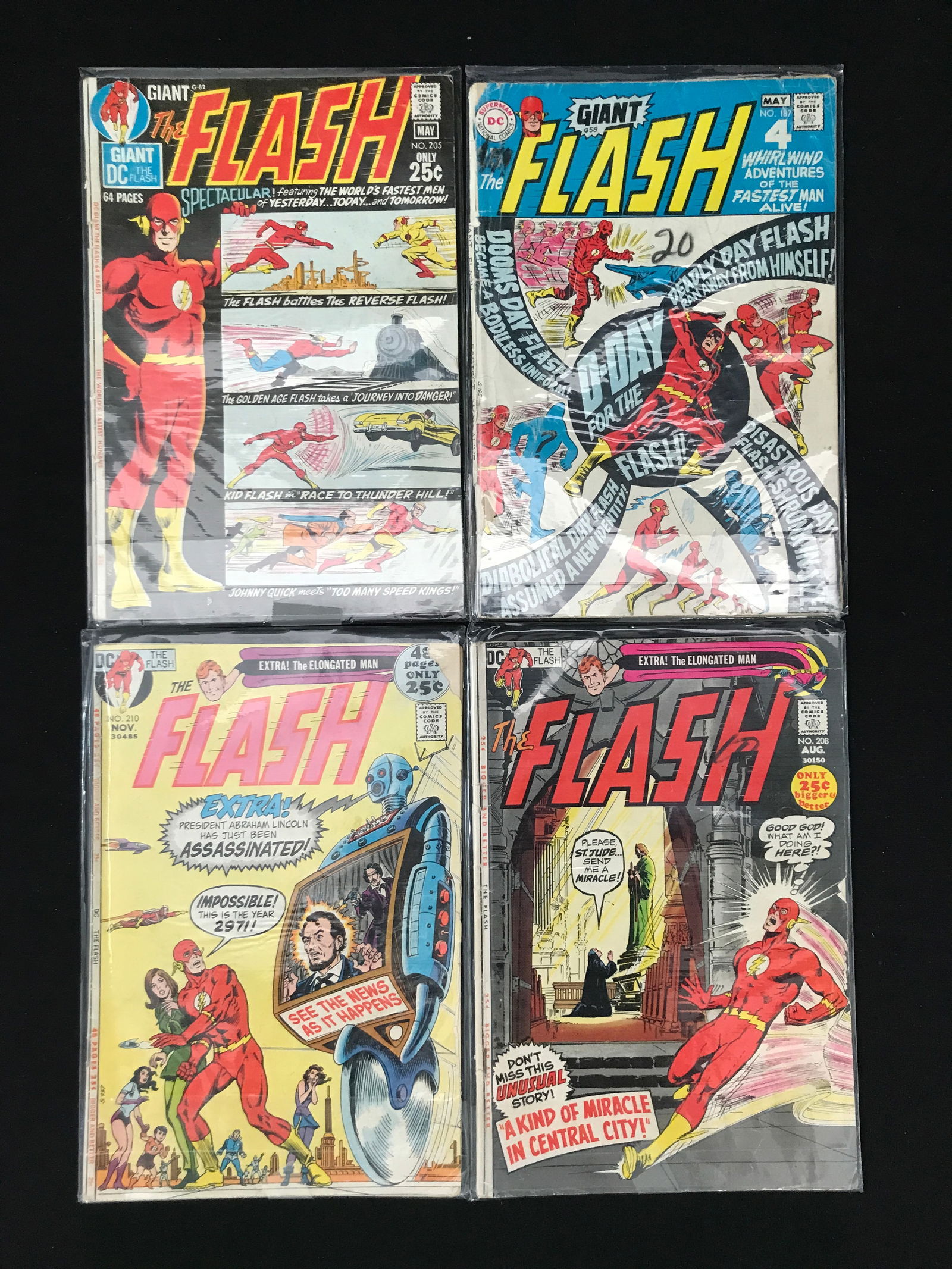 LOT OF 4 THE FLASH COMICS (DC COMICS) (1 of 1)