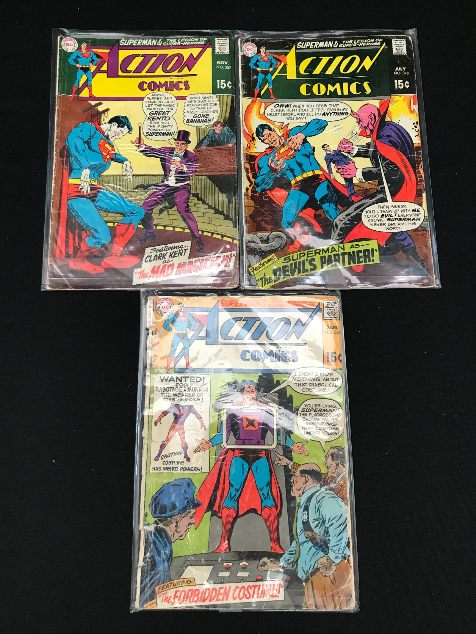 LOT OF 3 ACTION COMICS (DC COMICS) (1 of 1)
