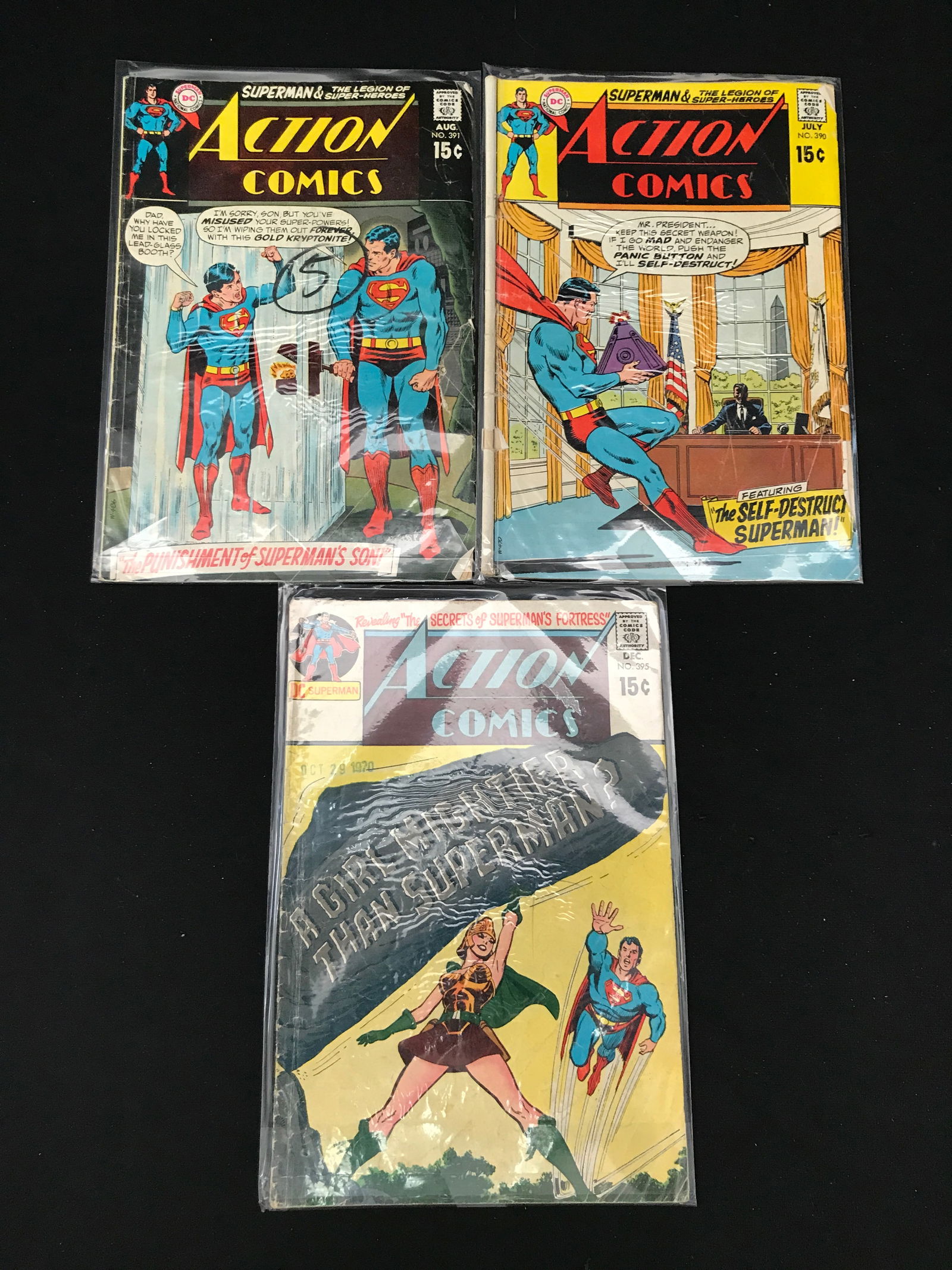 LOT OF 3 ACTION COMICS (DC COMICS) (1 of 1)