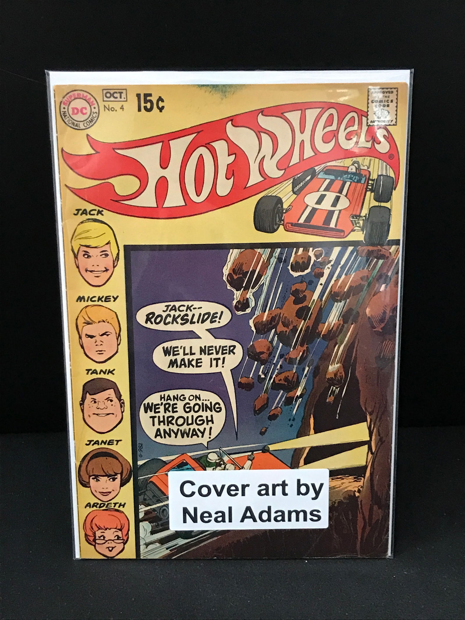 DC COMICS NO.4 HOT WHEELS (1 of 1)