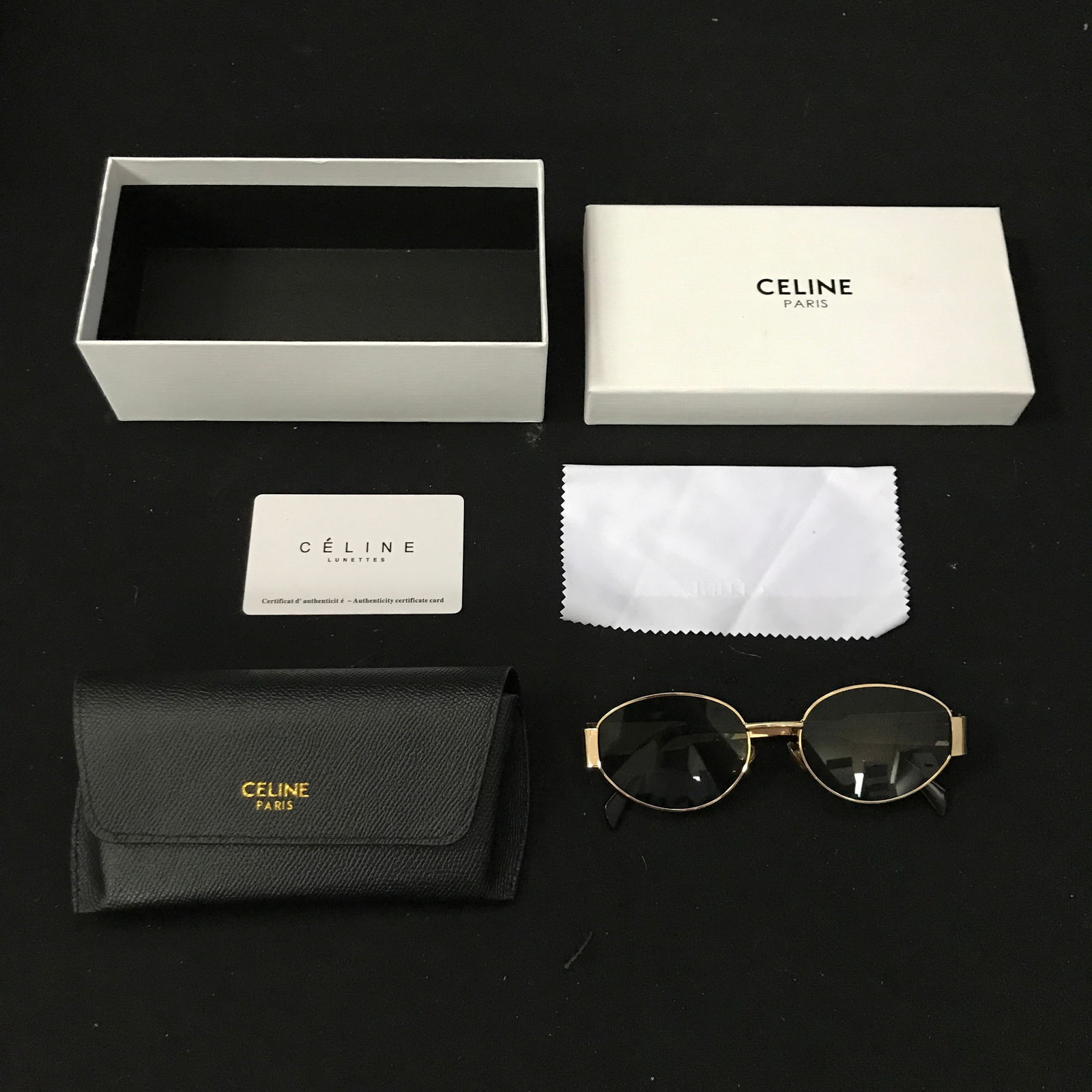 CELINE SUNGLASSES WITH CASE AND BOX (1 of 1)