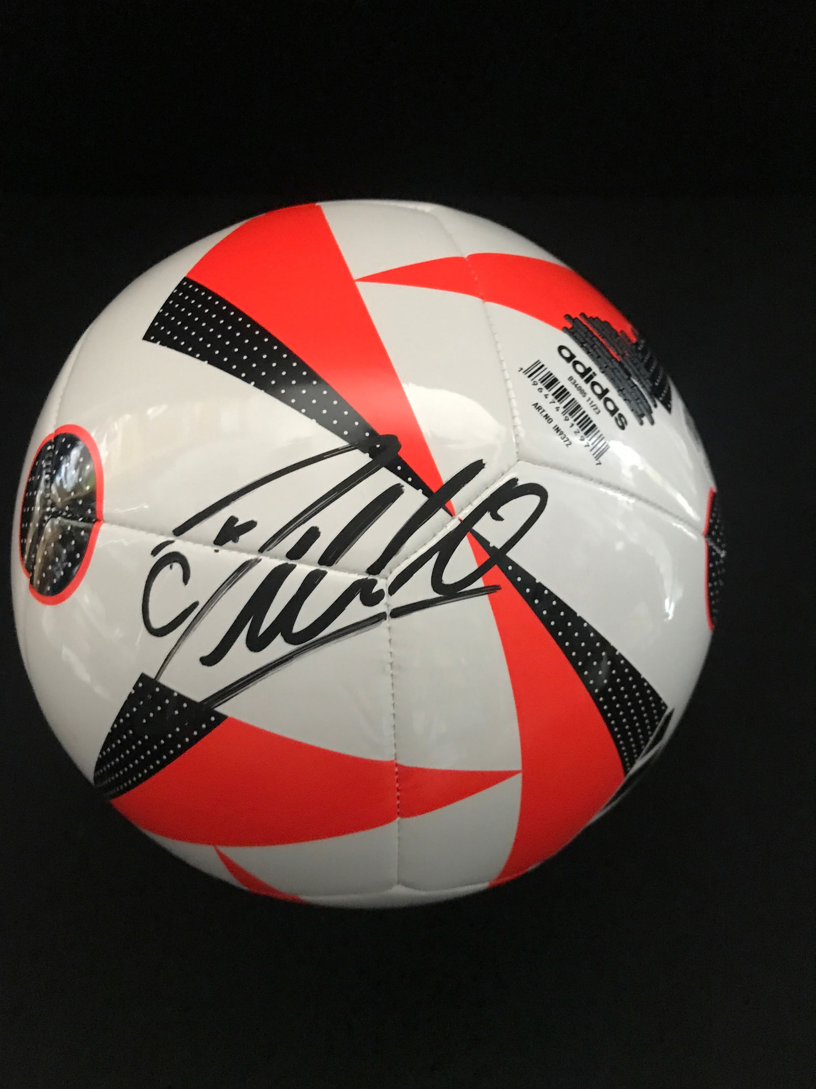 CHRISTIANO RONALDO SIGNED ADIDAS SOCCER BALL WITH COA: Prices are in Canadian dollars