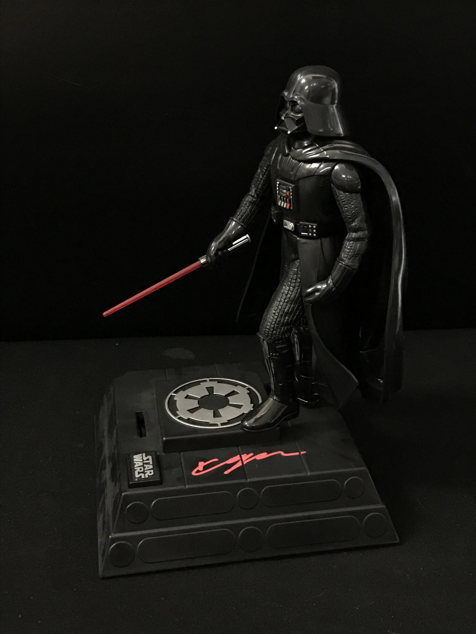 HAYDEN CHRISTENSEN SIGNED DARTH VADER BANK (WWOC COA): Prices are in Canadian dollars