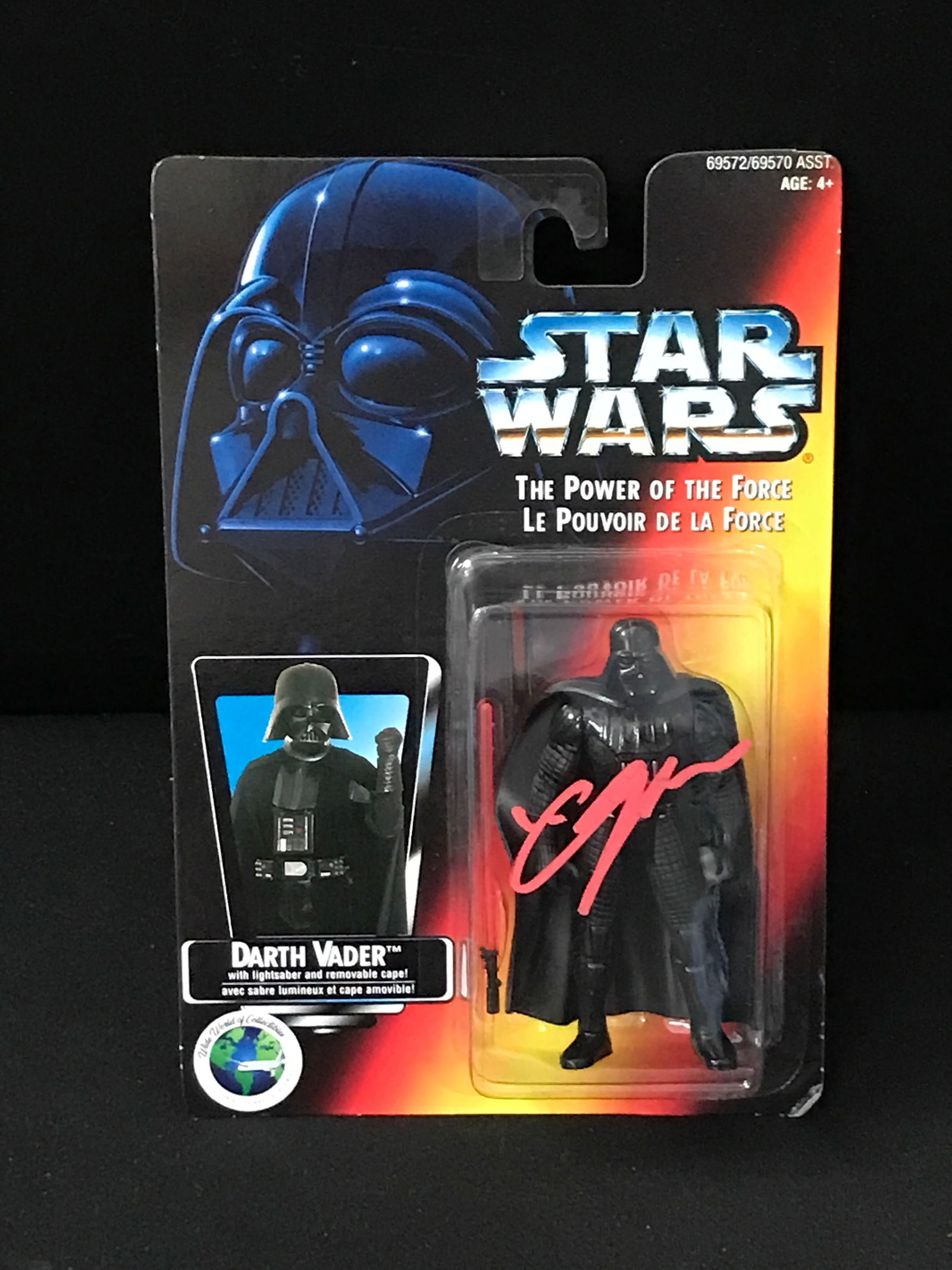 HAYDEN CHRISTENSEN SIGNED DARTH VADER FIGURE WWOC COA (1 of 1)