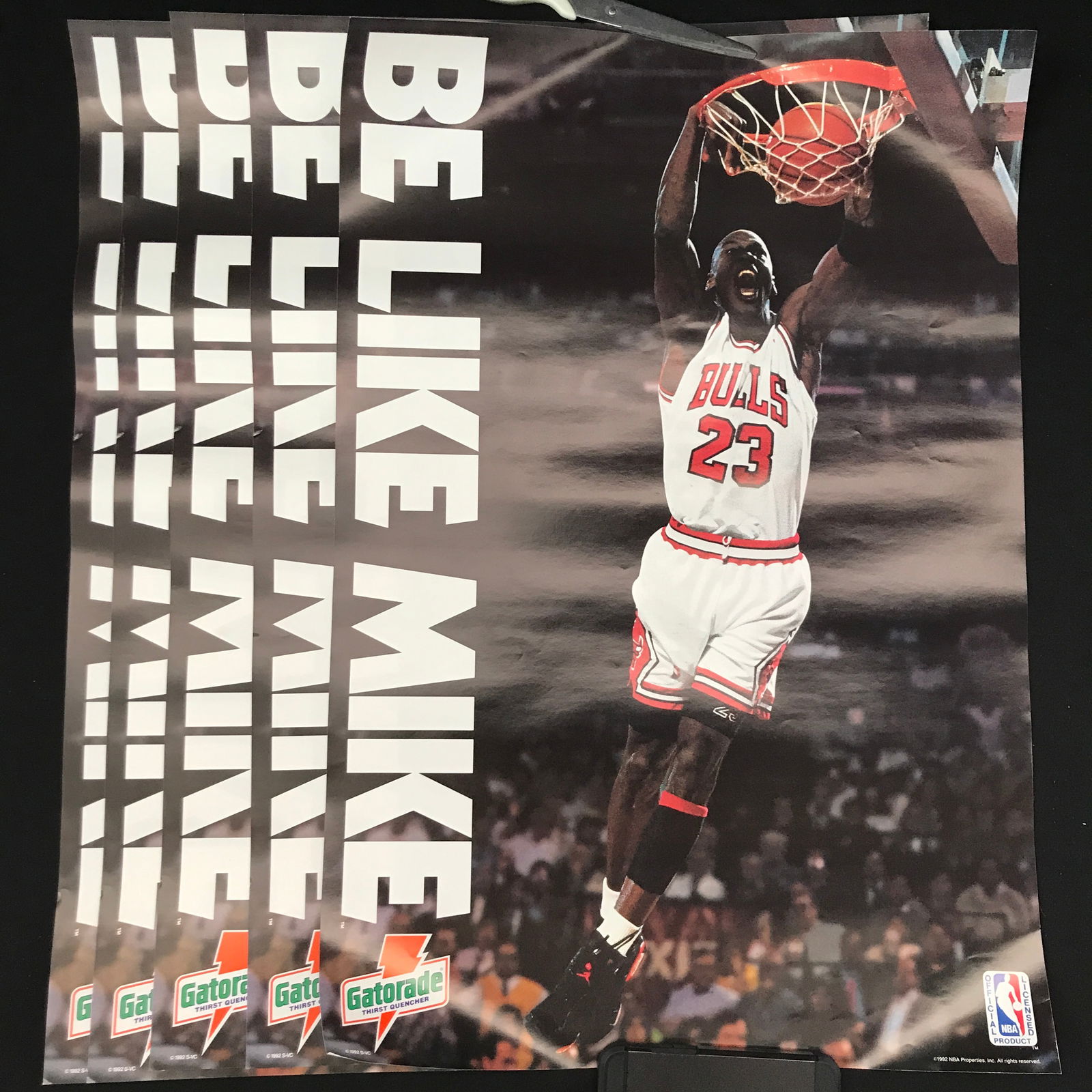 LOT OF VINTAGE MICHAEL JORDAN/GATORADE POSTERS (1 of 1)