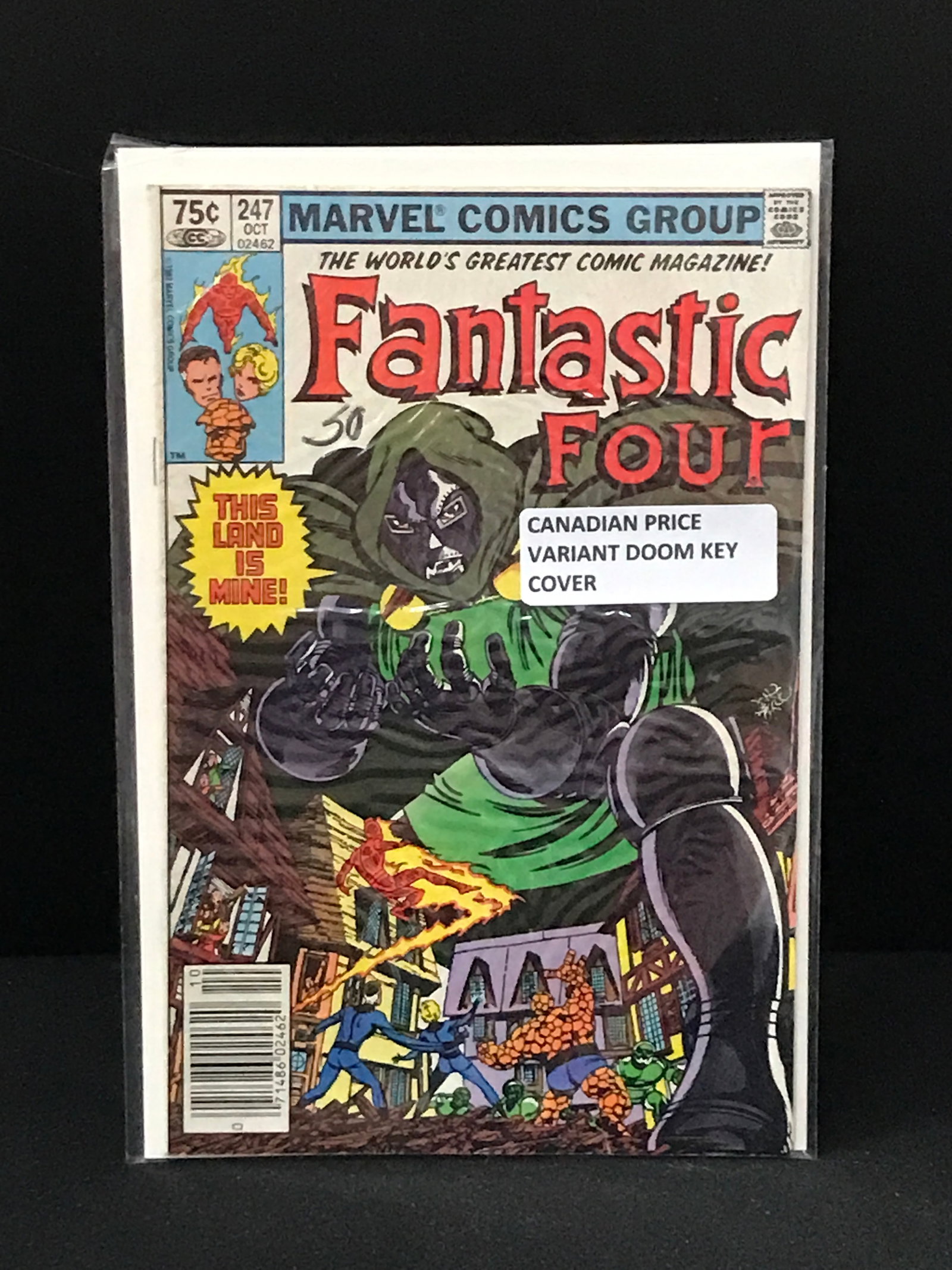 MARVEL COMICS NO.247 FANTASTIC FOUR: Prices are in Canadian dollars