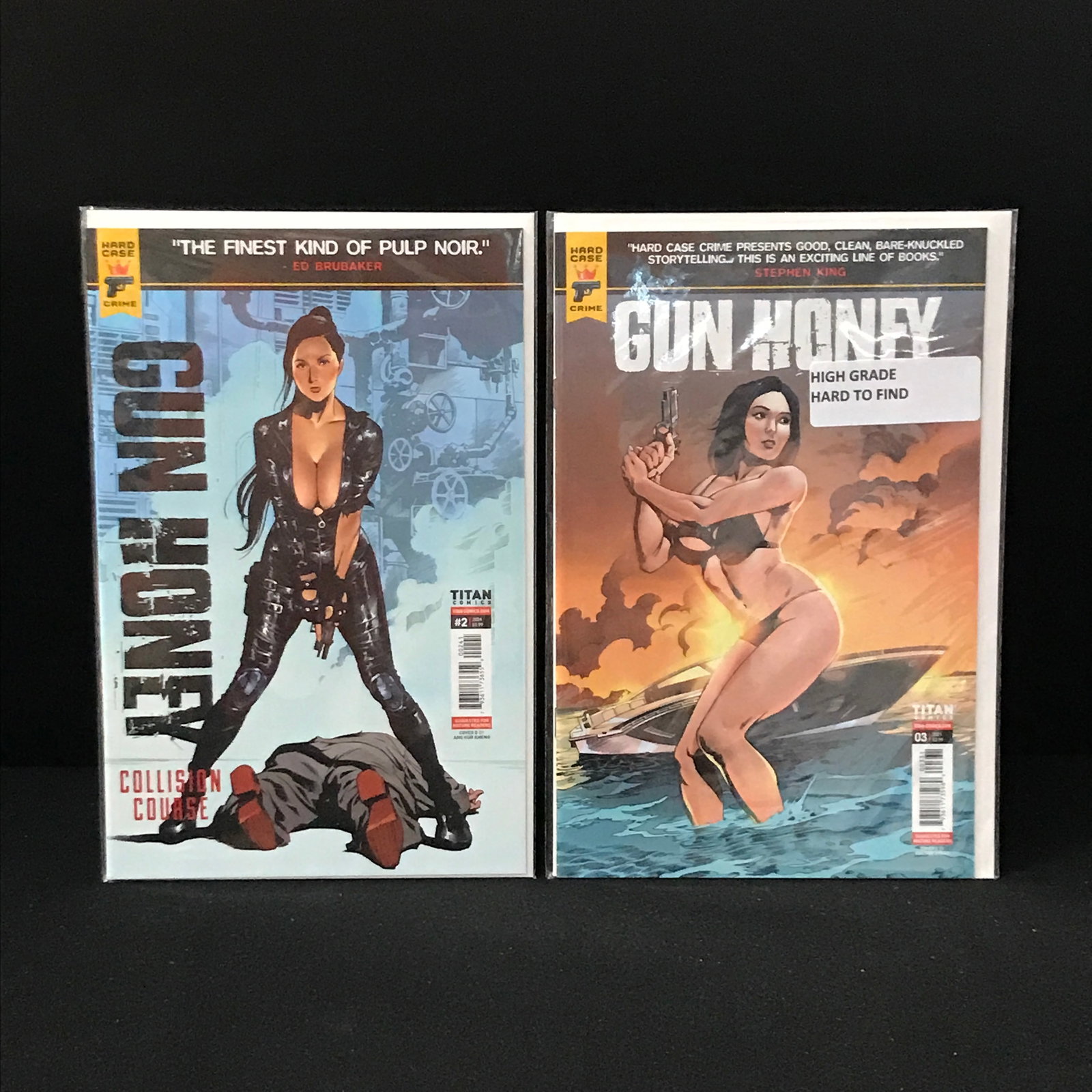LOT OF 2 GUN HONEY COMICS (HARD CASE CRIMES COMICS): Prices are in Canadian dollars