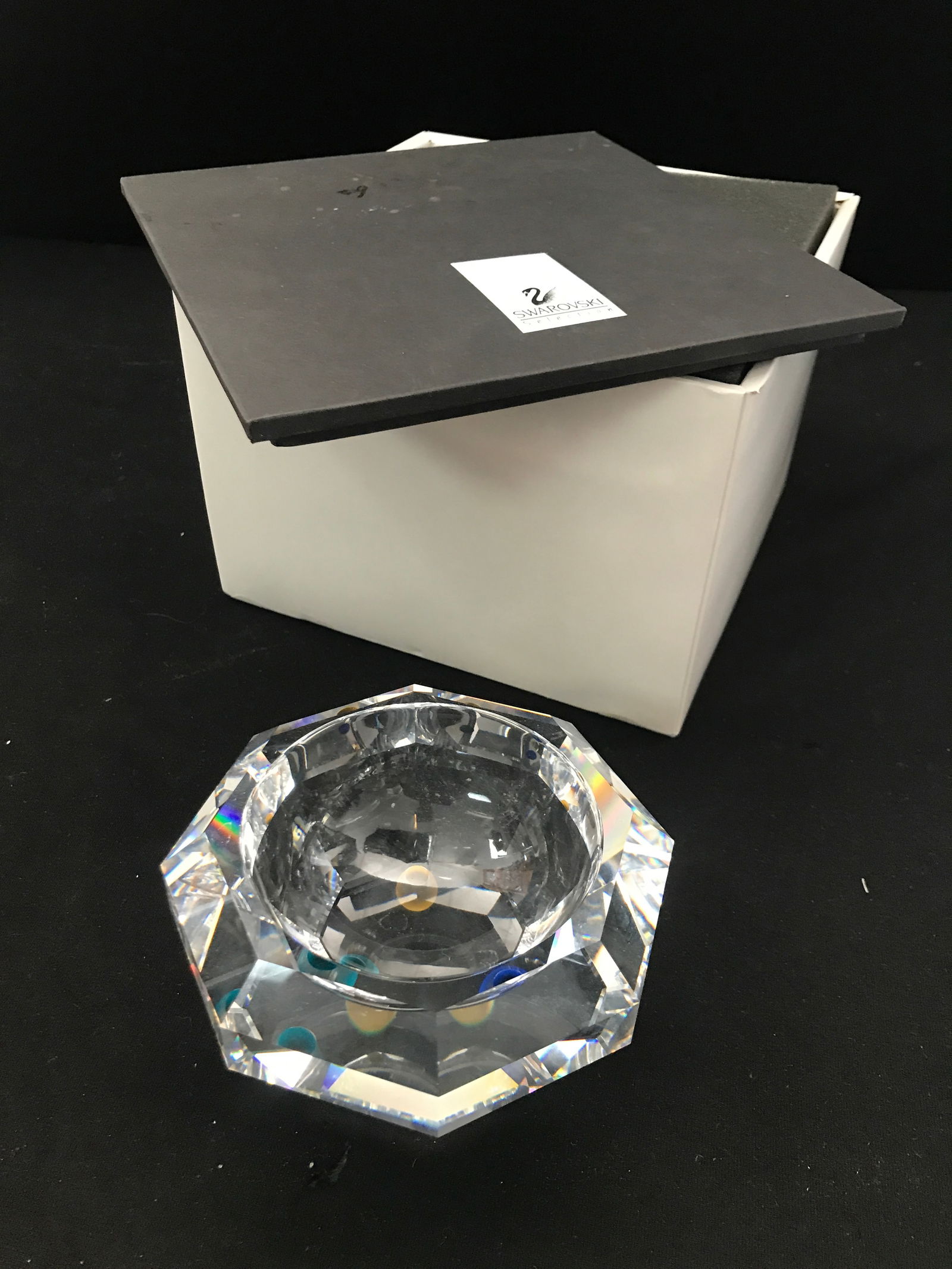 LARGE SWAROVSKI CRYSTAL CANDY DISH (1 of 3)