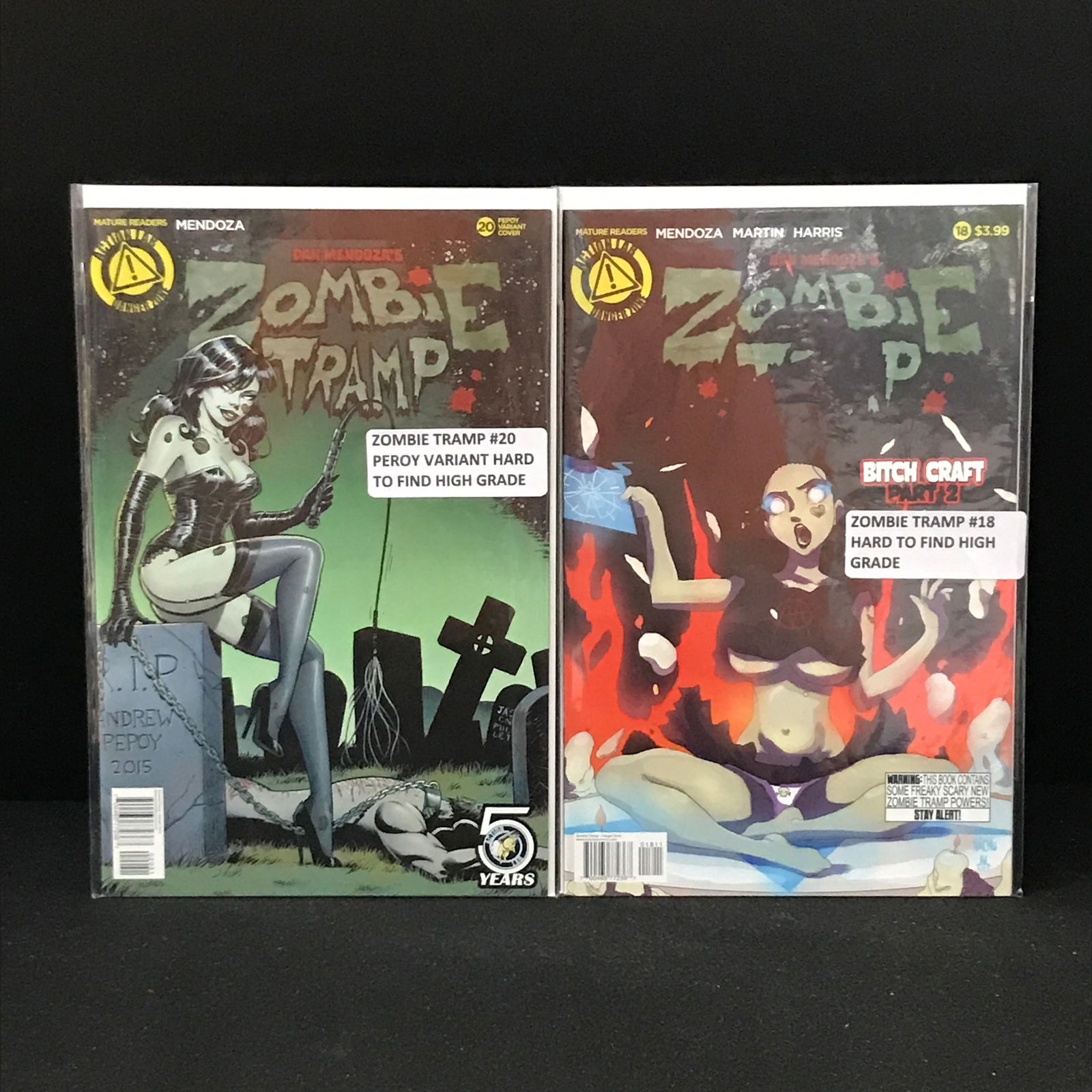 LOT OF 2 ZOMBIE TRAMP COMICS (ACTION LAB COMICS) (1 of 1)