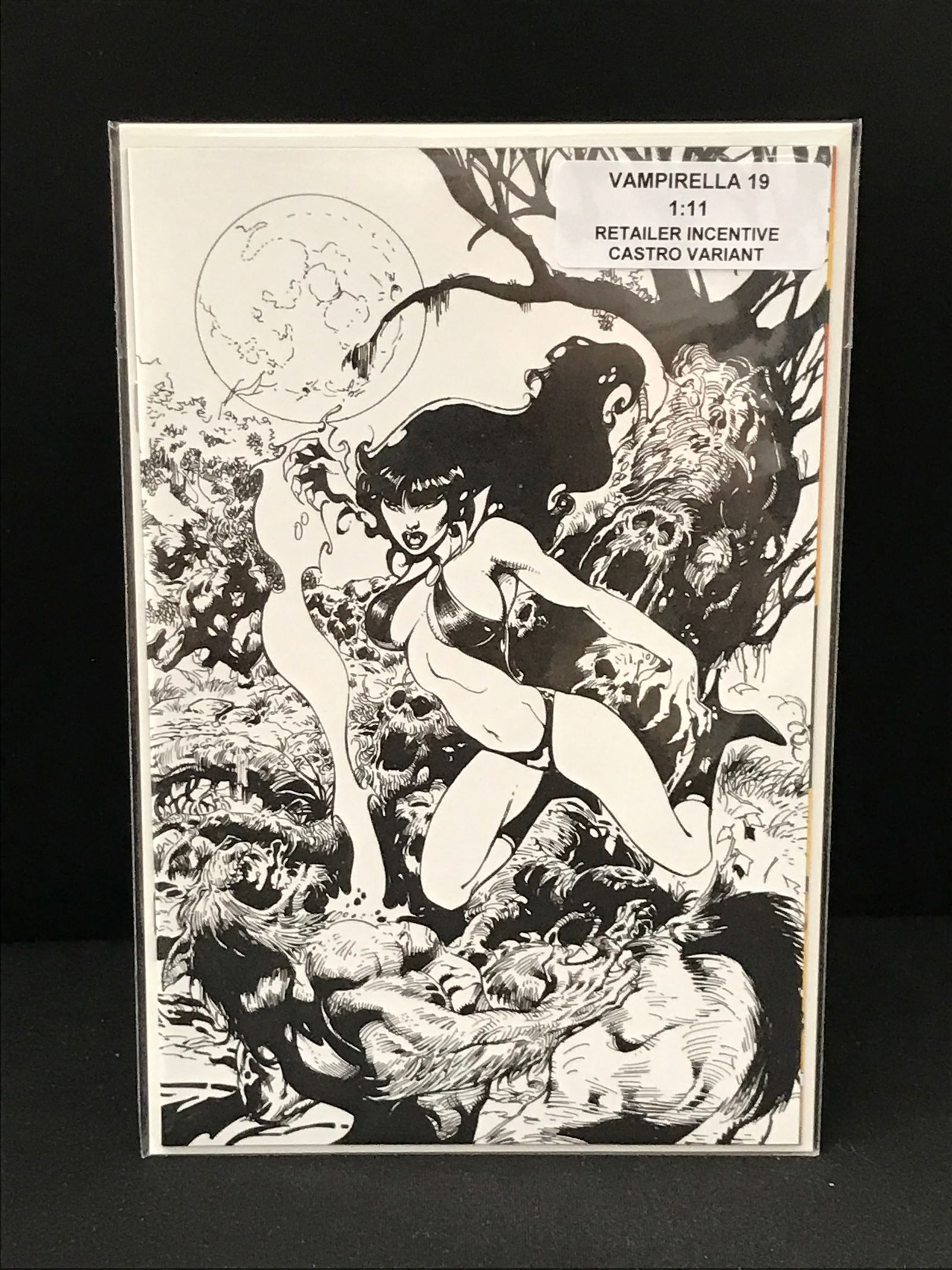 DYNAMITE COMICS NO.19 VAMPIRELLA (1:11 RETAILER INCENTIVE CASTRO VARIANT) (1 of 1)