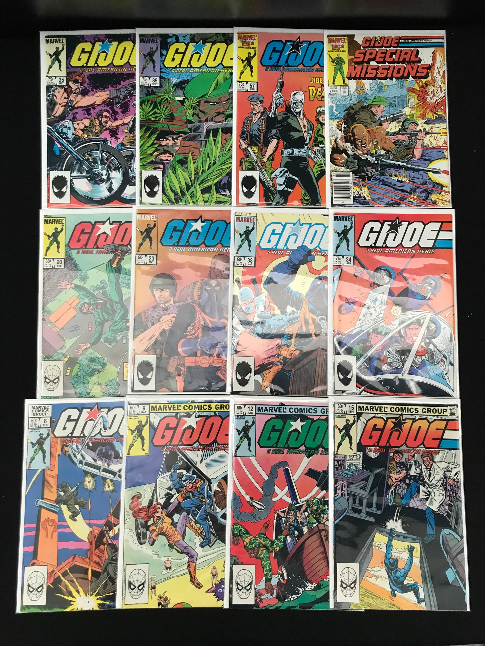 LOT OF 12 G.I. JOE COMICS (MARVEL COMICS) (1 of 1)
