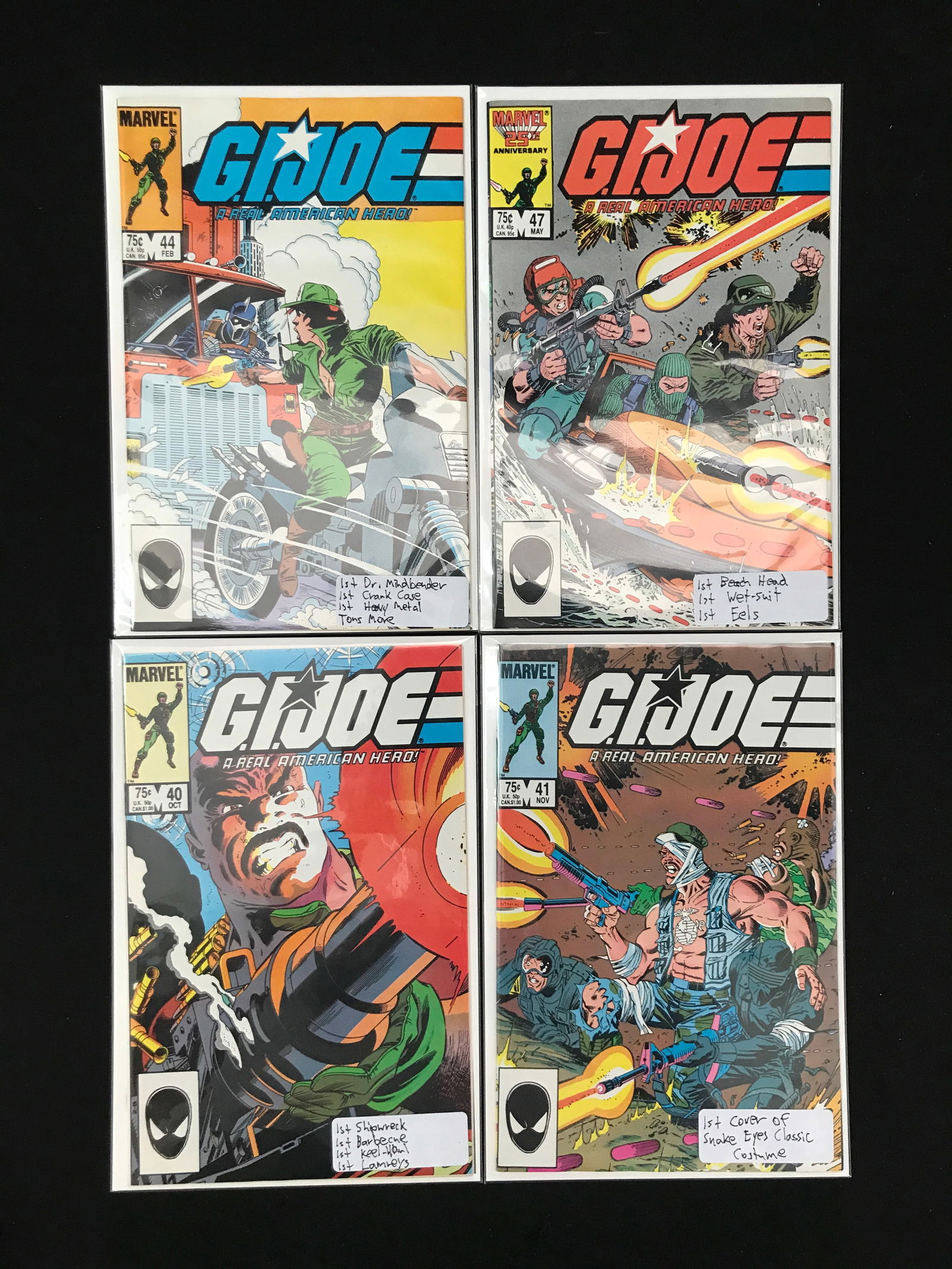 LOT OF 4 G.I. JOE COMICS (MARVEL COMICS) (1 of 1)