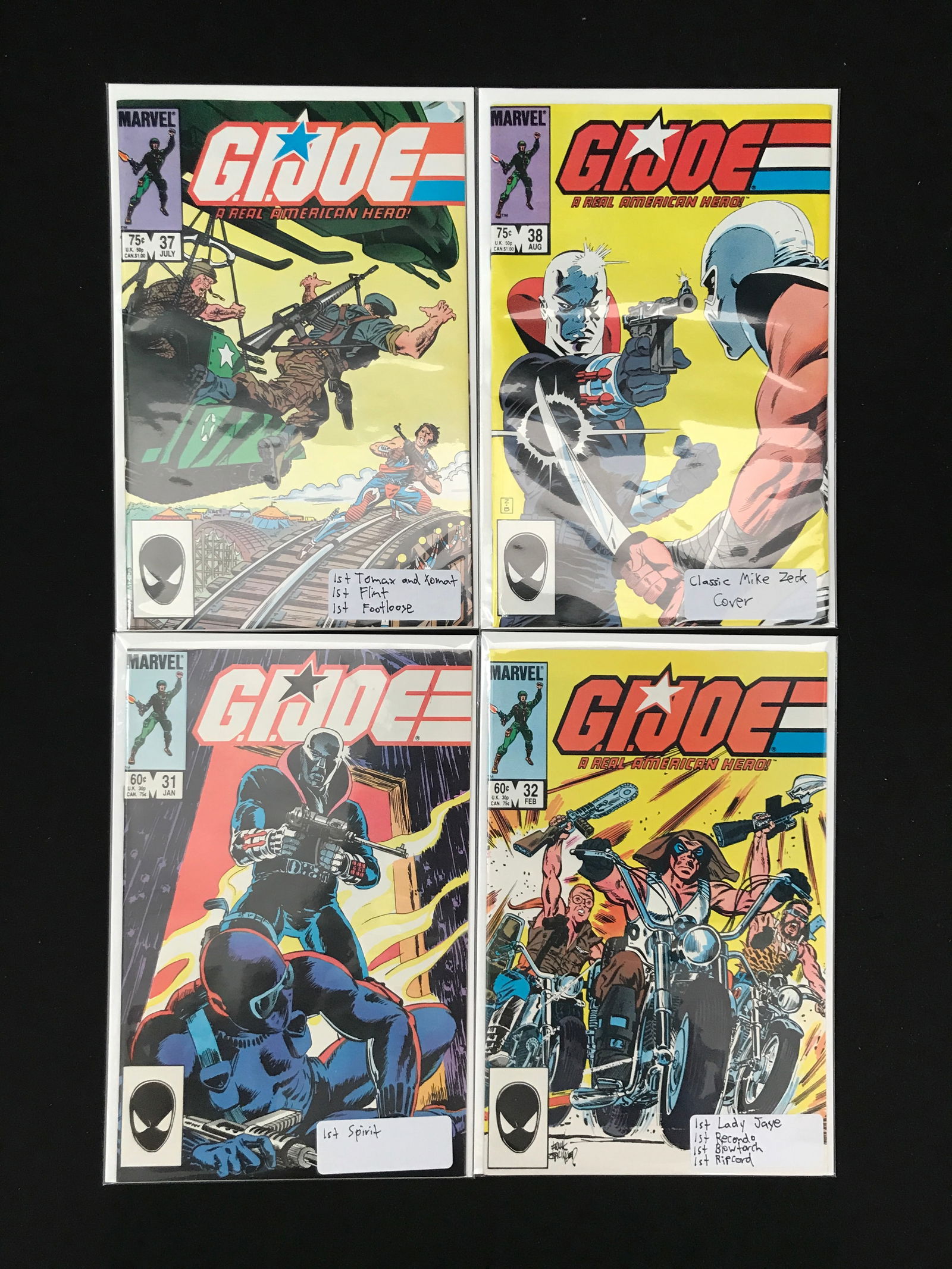 LOT OF 4 G.I. JOE COMICS (MARVEL COMICS) (1 of 1)