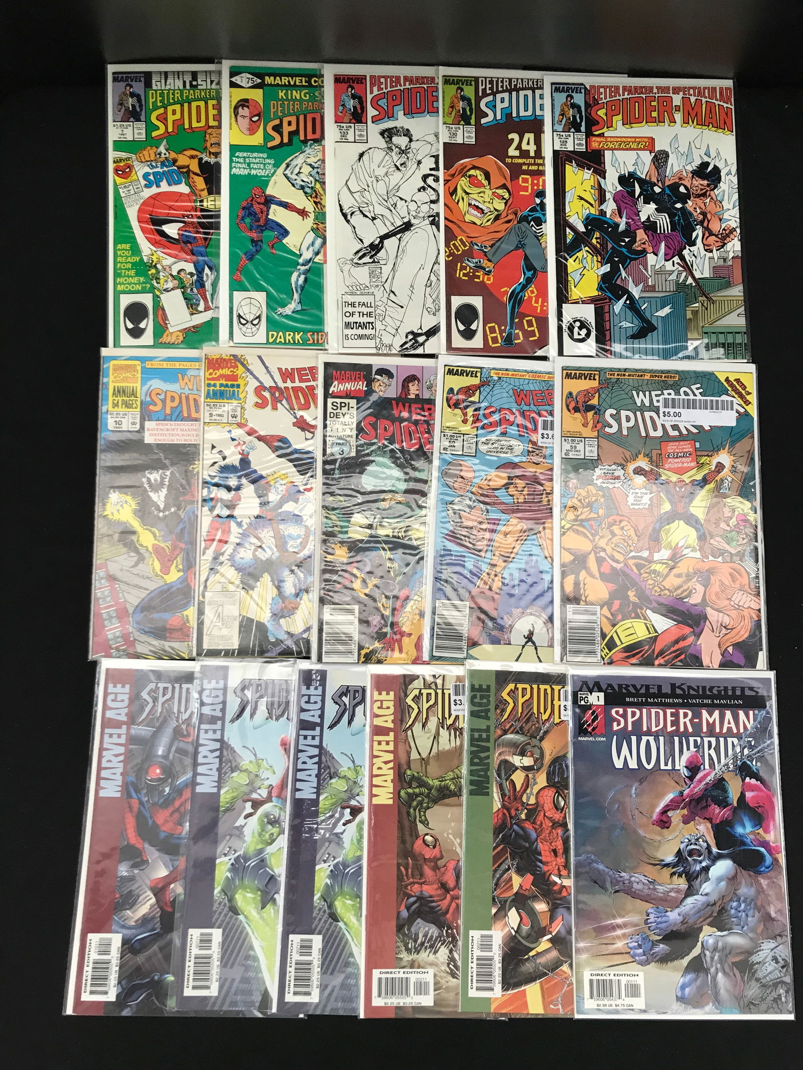 MARVEL COMICS SPIDER-MAN COMIC BOOK LOT (1 of 1)