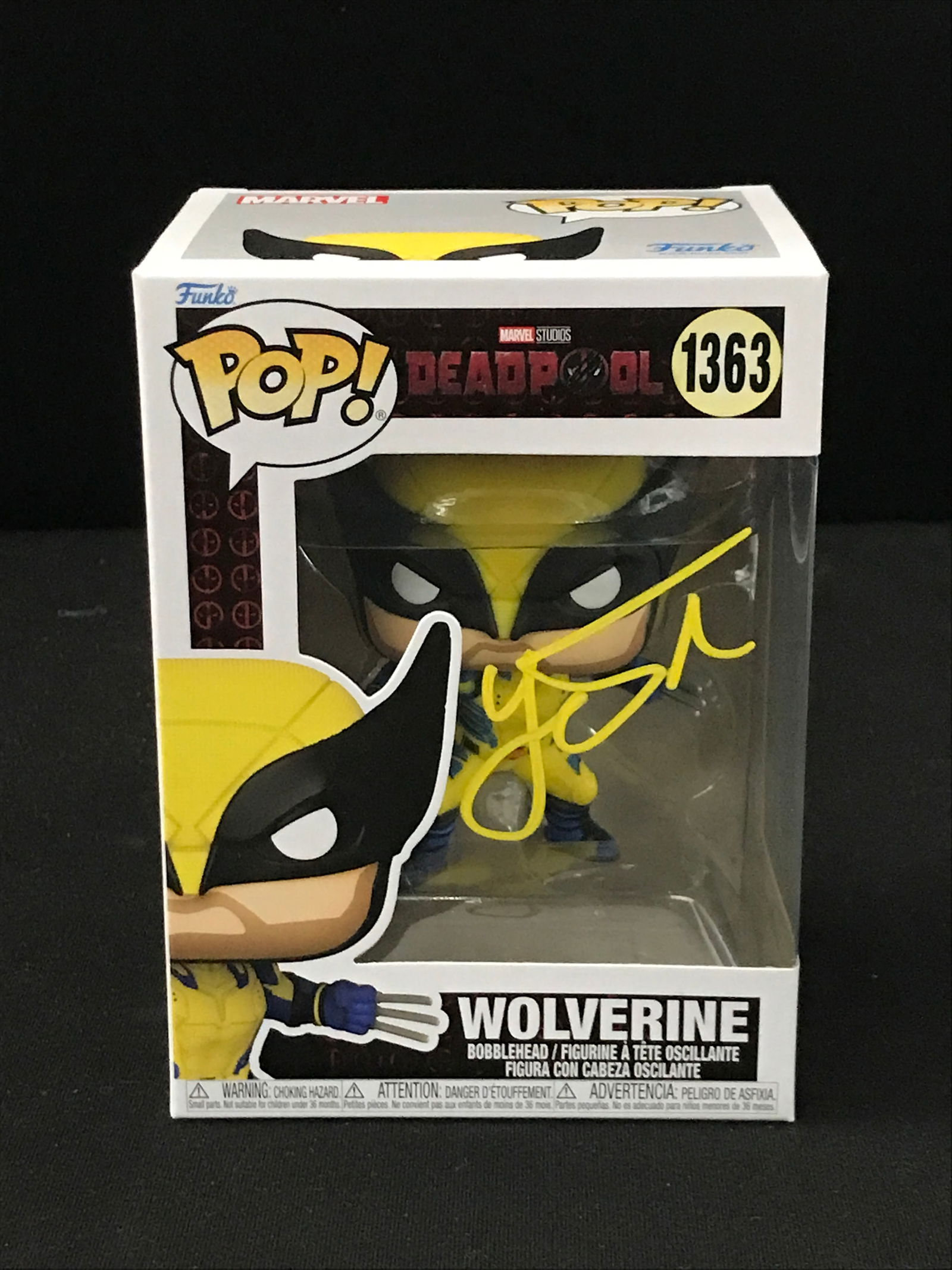 HUGH JACKMAN SIGNED WOLVERINE FUNKO POP - KB COA (1 of 2)