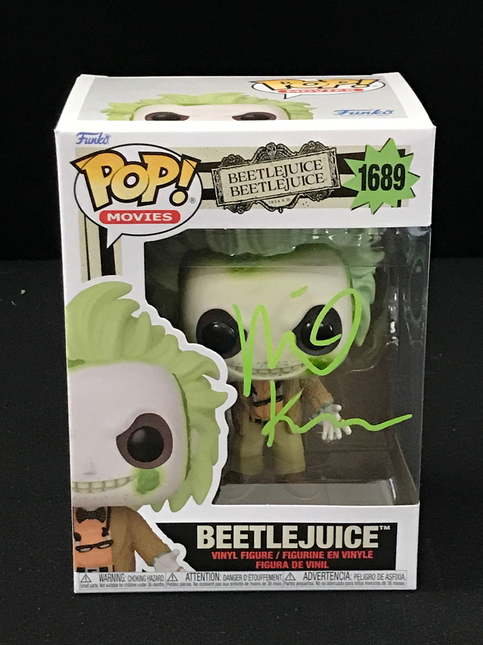 MICHAEL KEATON SIGNED BEETLEJUICE FUNKO POP - KB COA (1 of 2)