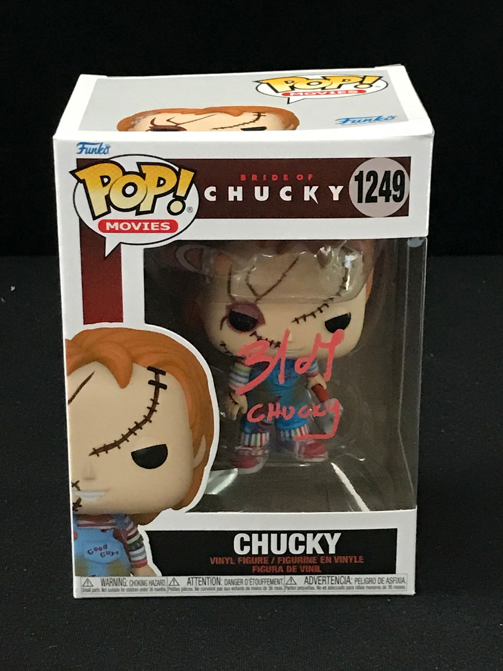 BRAD DOURIF SIGNED CHUCKY FUNKO POP (KB COA) (1 of 2)