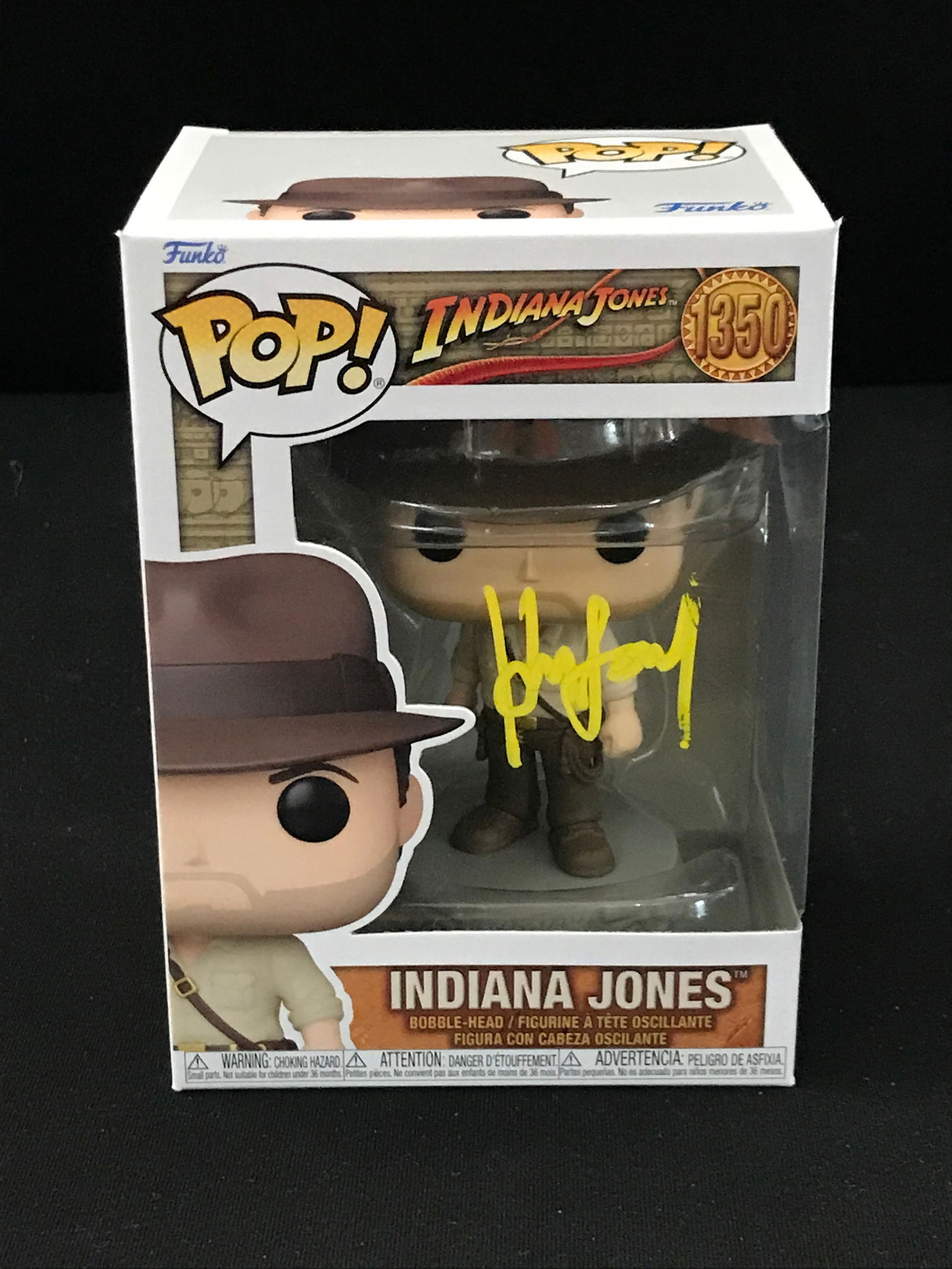 HARRISON FORD SIGNED INDIANA JONES FUNKO POP - KB COA (1 of 1)