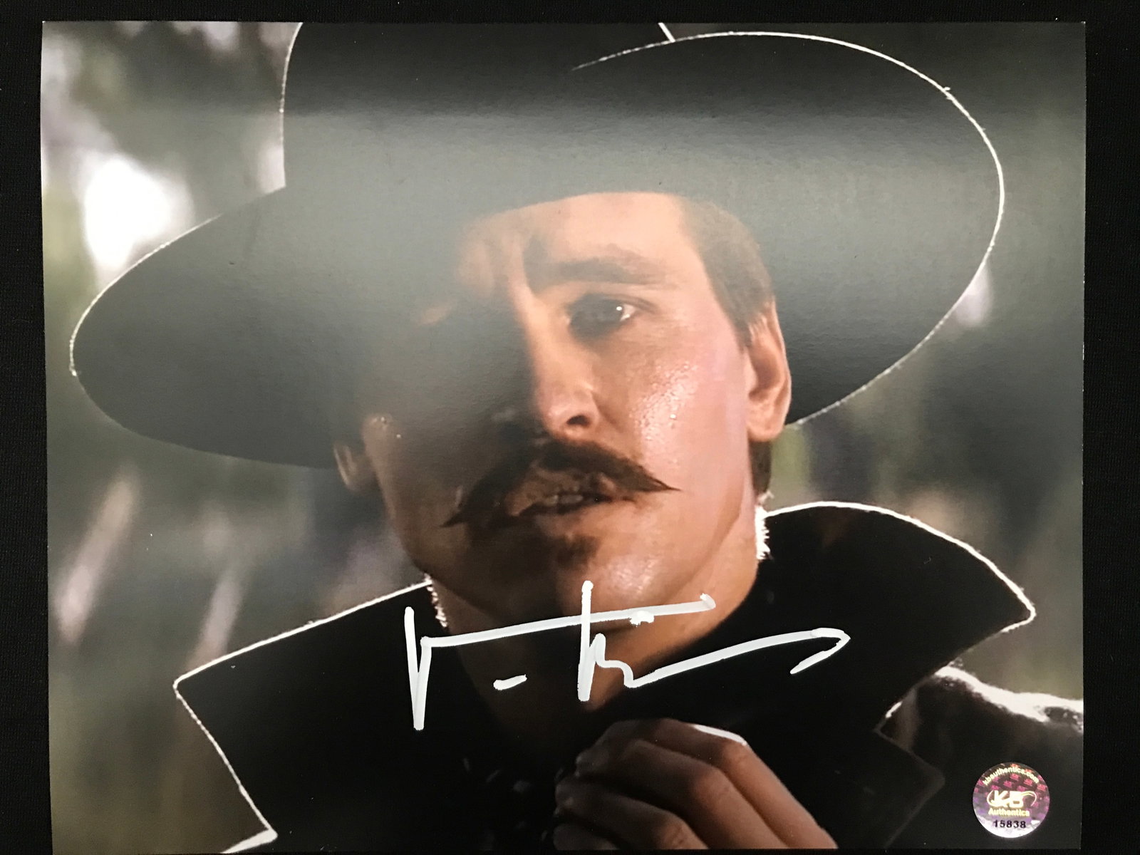 VAL KILMER SIGNED TOMBSTONE 8X10 - KB COA: Prices are in Canadian dollars