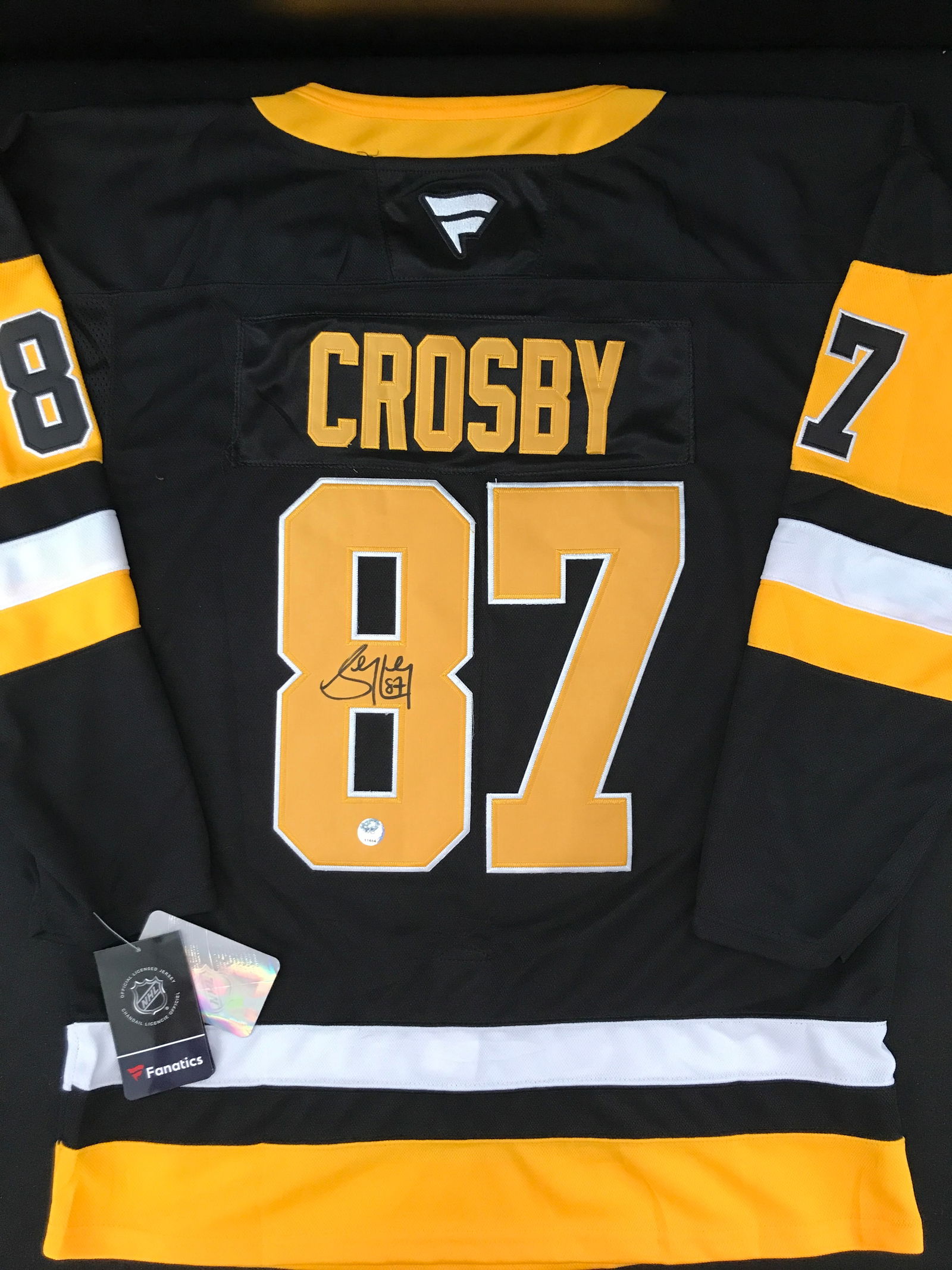 SIDNEY CROSBY SIGNED PITTSBURGH PENGUINS JERSEY - KB COA (1 of 3)