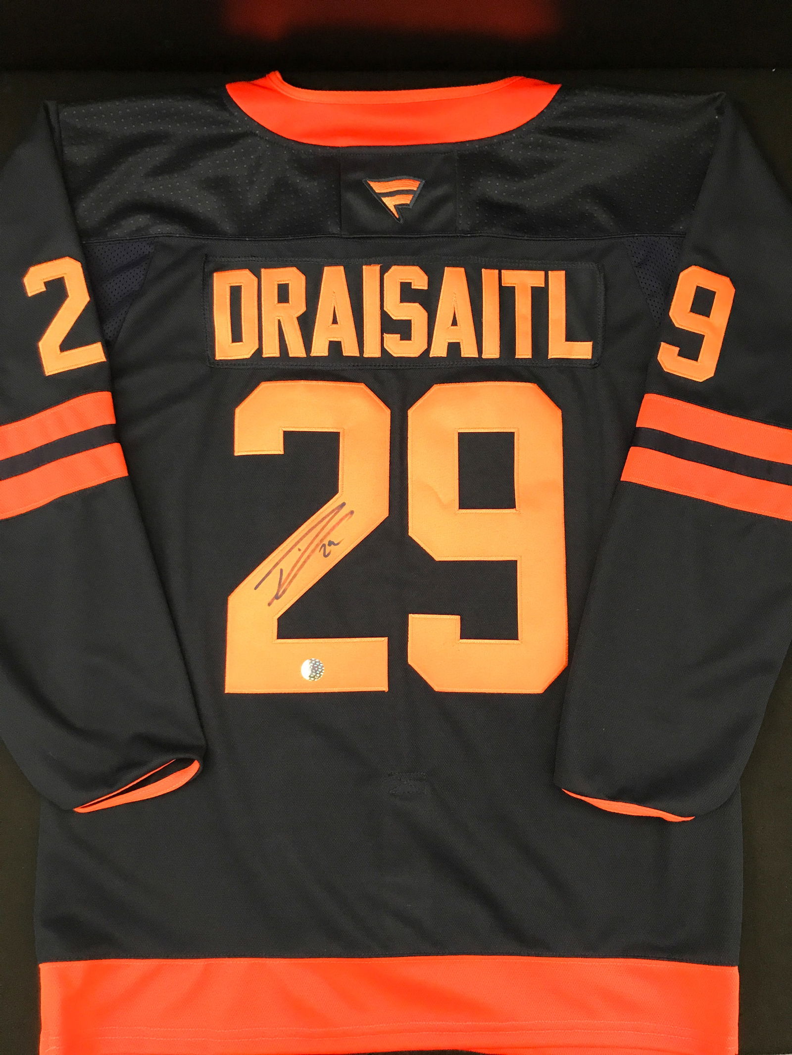 LEON DRAISAITL SIGNED EDMONTON OILERS JERSEY - KB COA (1 of 2)