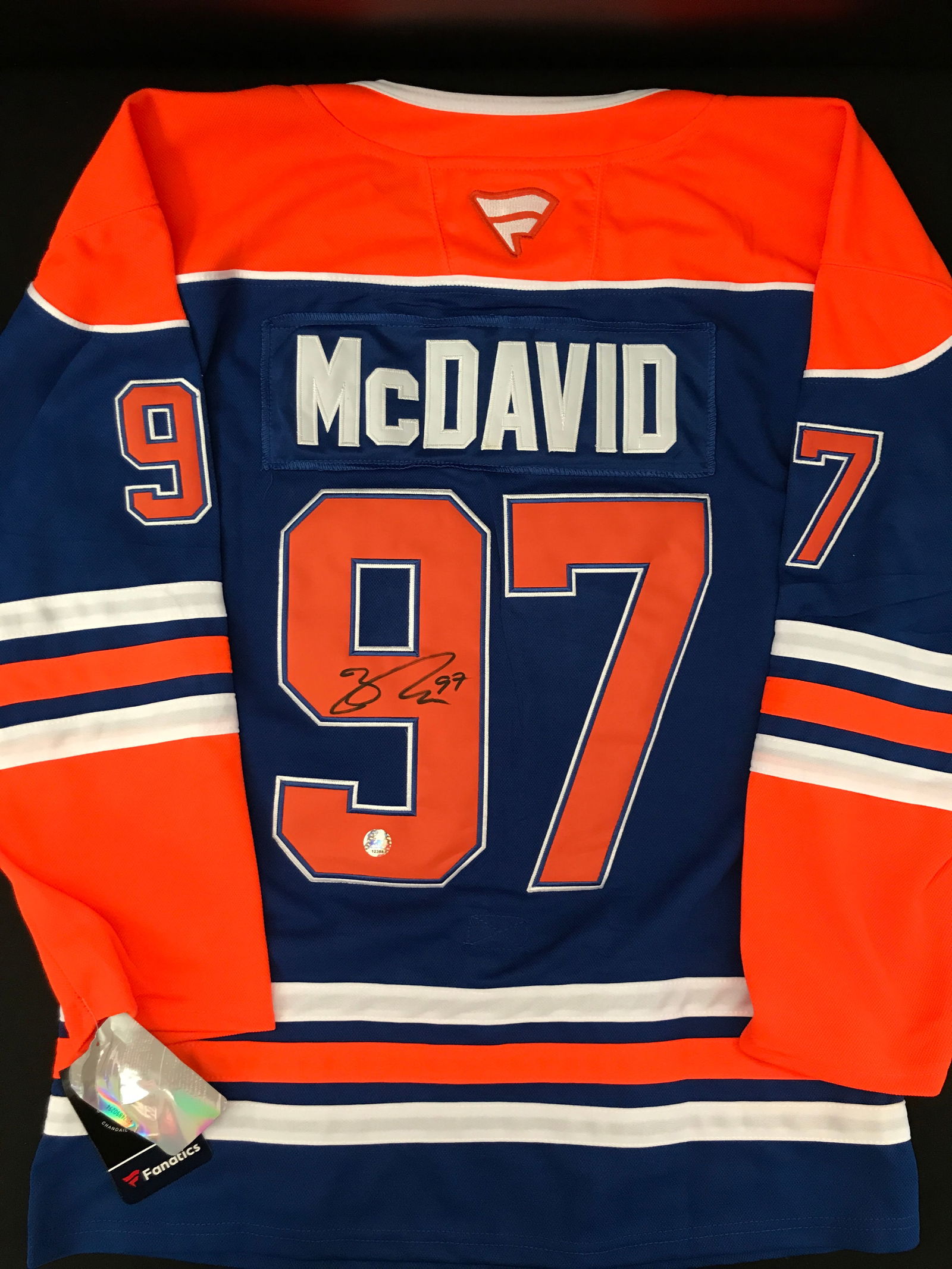 CONNOR MCDAVID SIGNED EDMONTON OILERS JERSEY - KB COA (1 of 3)