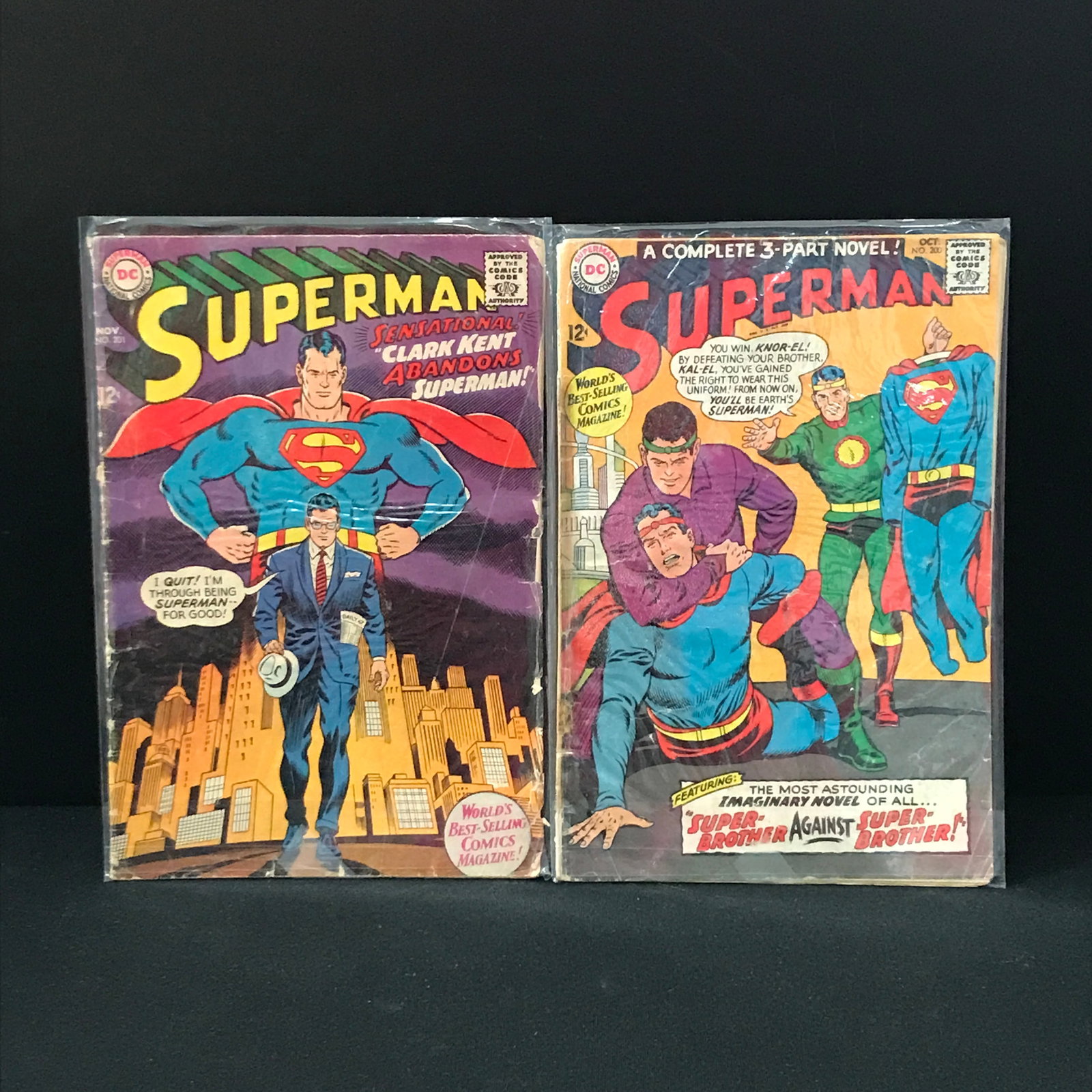 LOT OF 2 SUPERMAN COMICS #200-201 (DC COMICS): Prices are in Canadian dollars