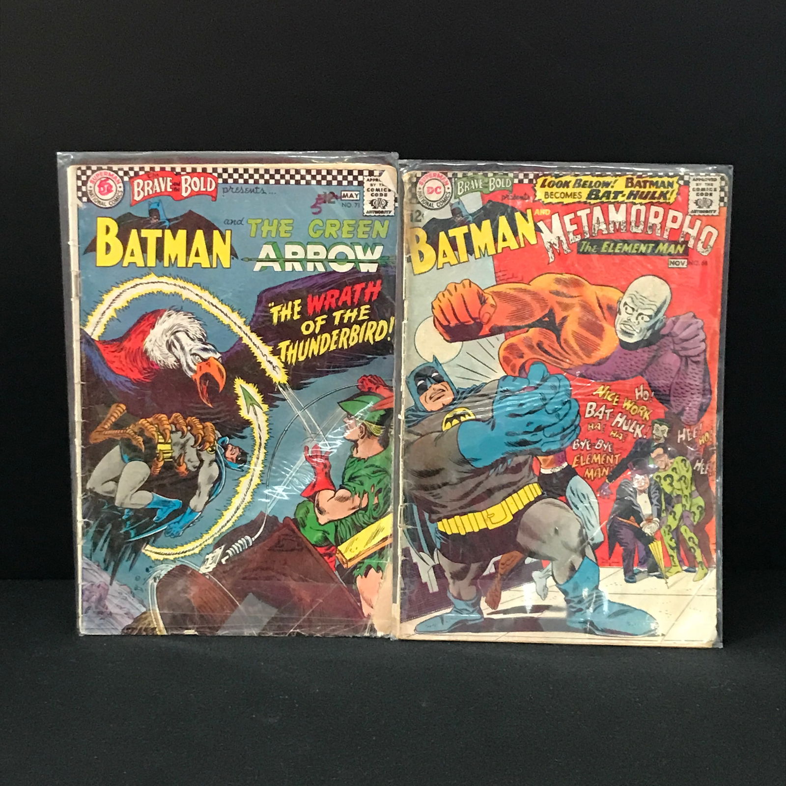 LOT OF 2 BRAVE AND THE BOLD COMICS #68 AND #71 (DC COMICS) (1 of 1)