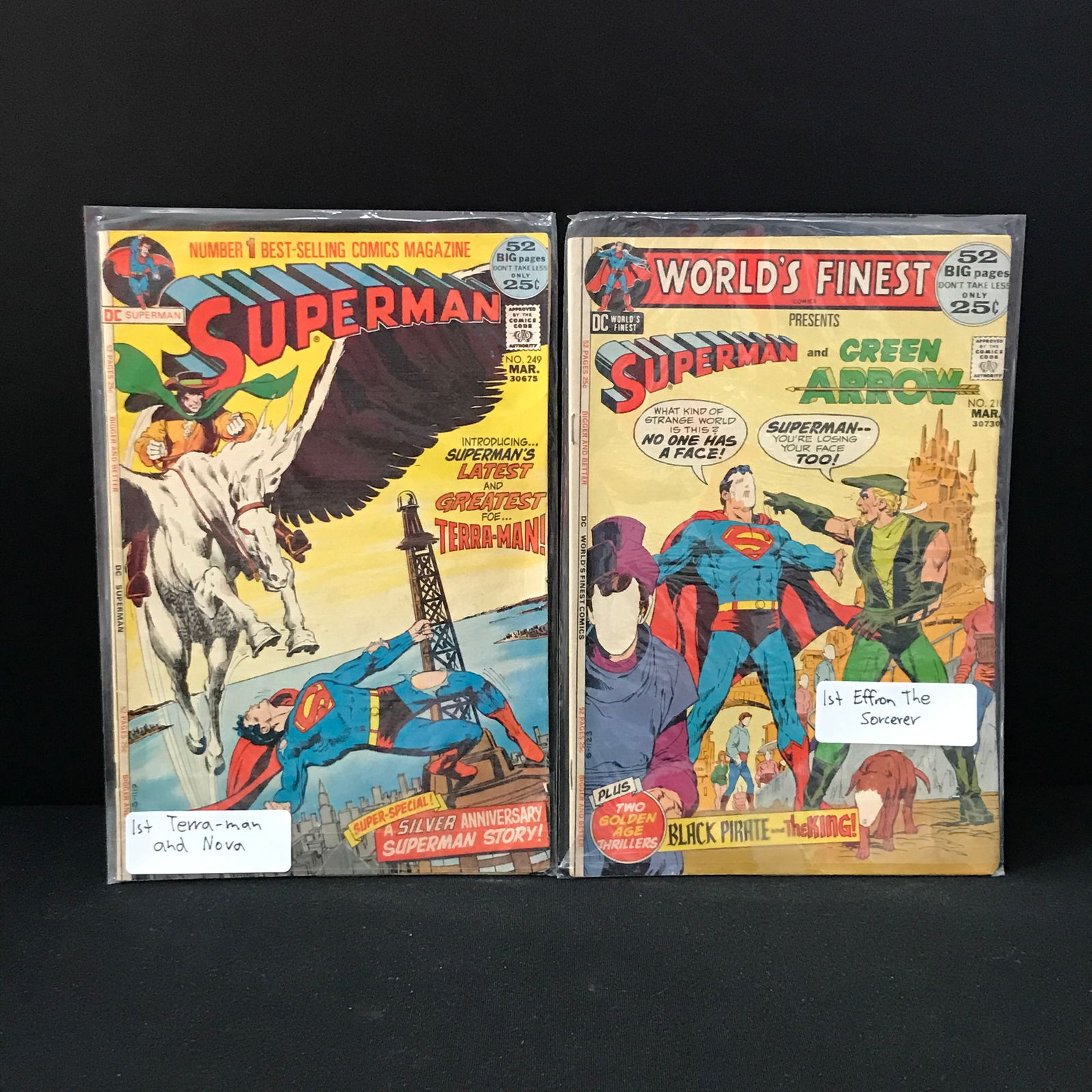 LOT OF 2 SUPERMAN COMICS - DC COMICS: Prices are in Canadian dollars
