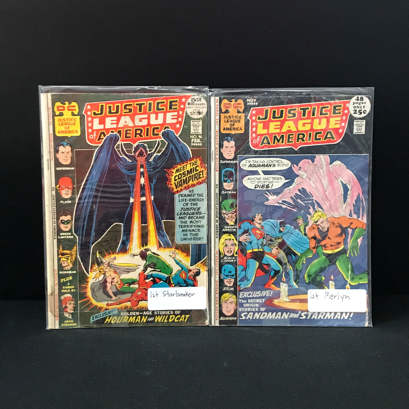 LOT OF 2 JUSTICE LEAGUE COMICS #94 AND #96 - DC COMICS (1 of 1)