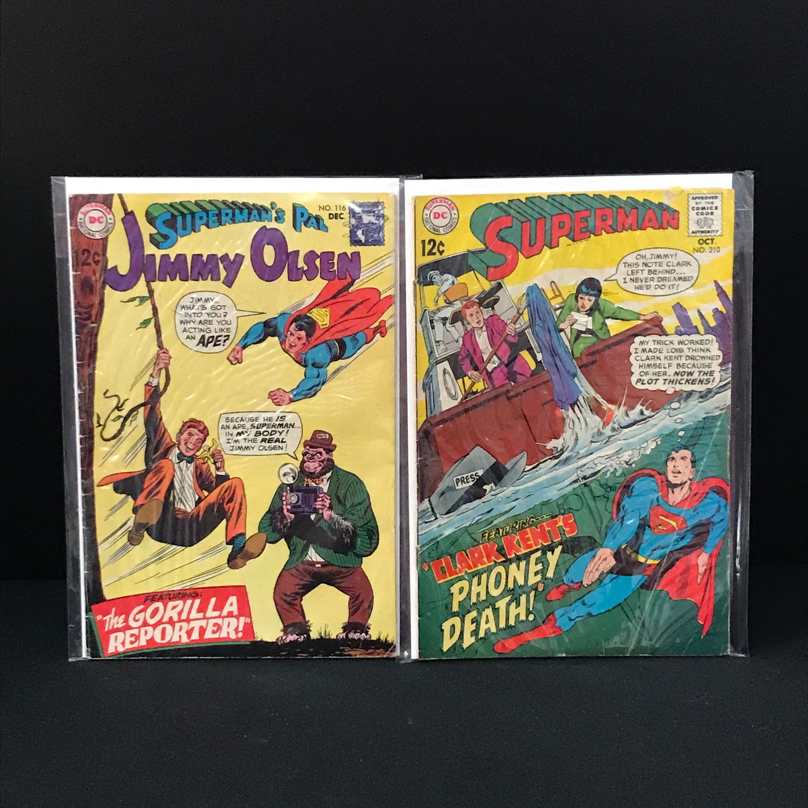 LOT OF 2 SUPERMAN COMICS - DC COMICS: Prices are in Canadian dollars