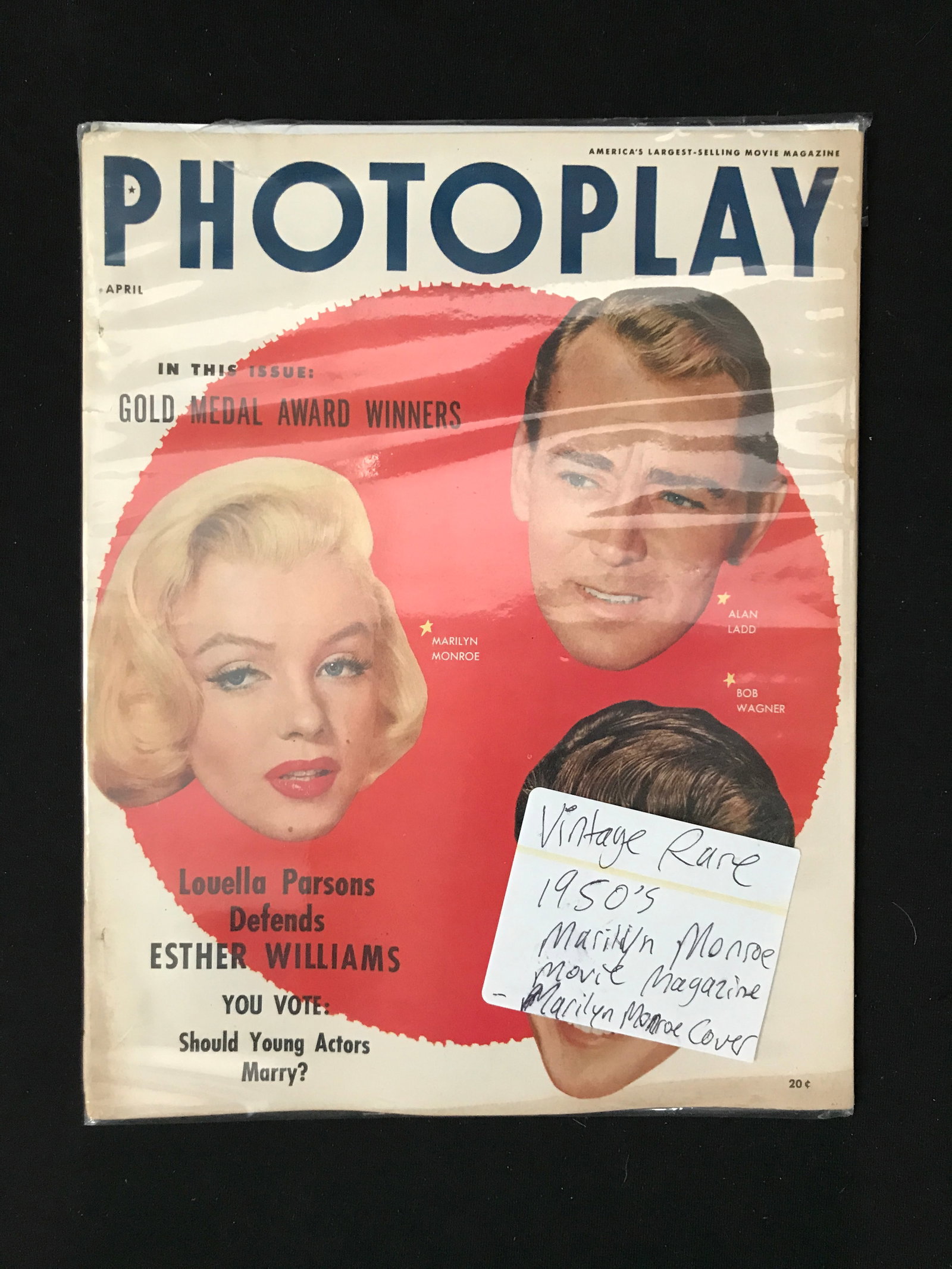 VINTAGE 1950'S MARILYN MONROEMOVIE MAGAZINE: Prices are in Canadian dollars